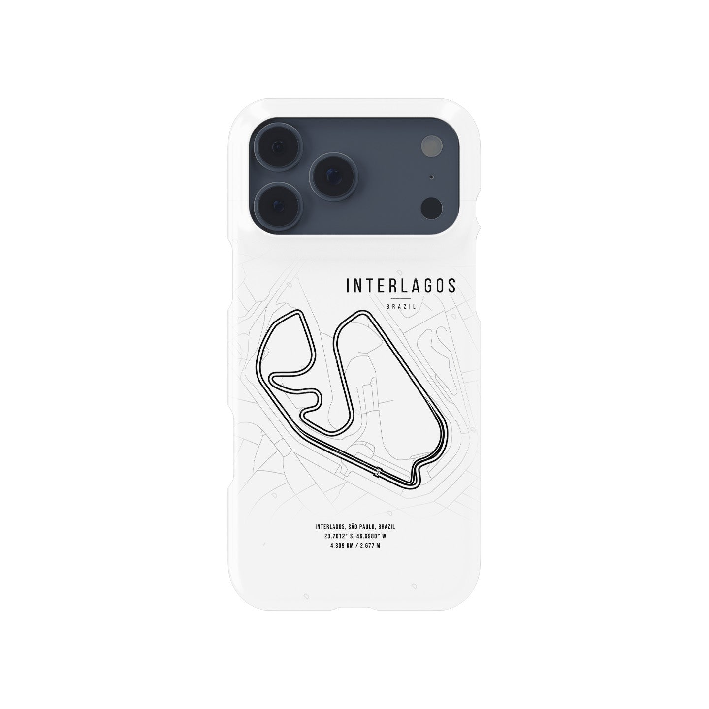 Interlagos F1 Track Map Grand Prix - iPhone Case | DIZZY CASE