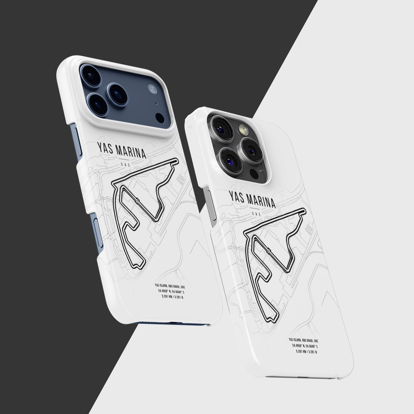 Yas Marina F1 Track Map iPhone Case