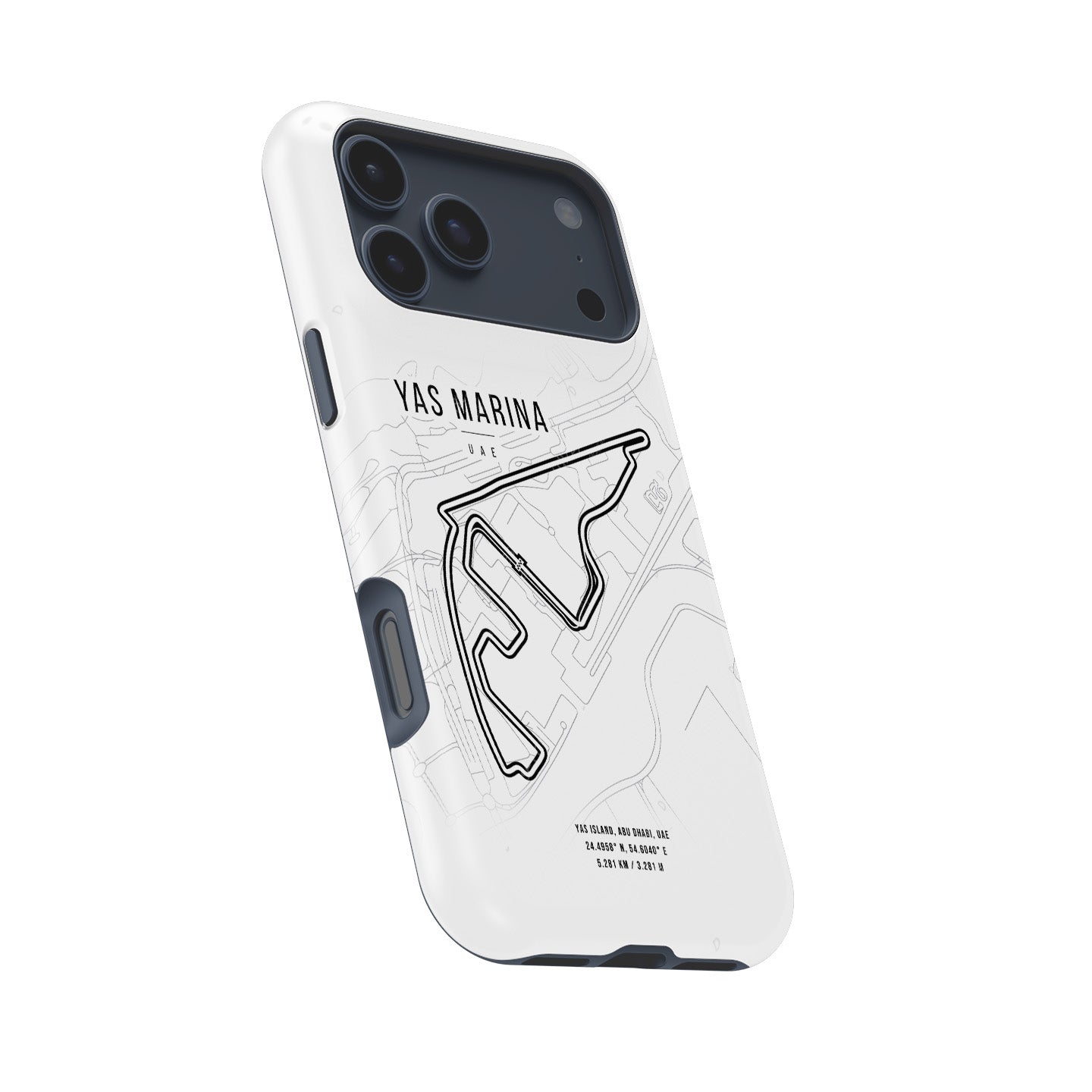 Yas Marina F1 Track Map iPhone Case