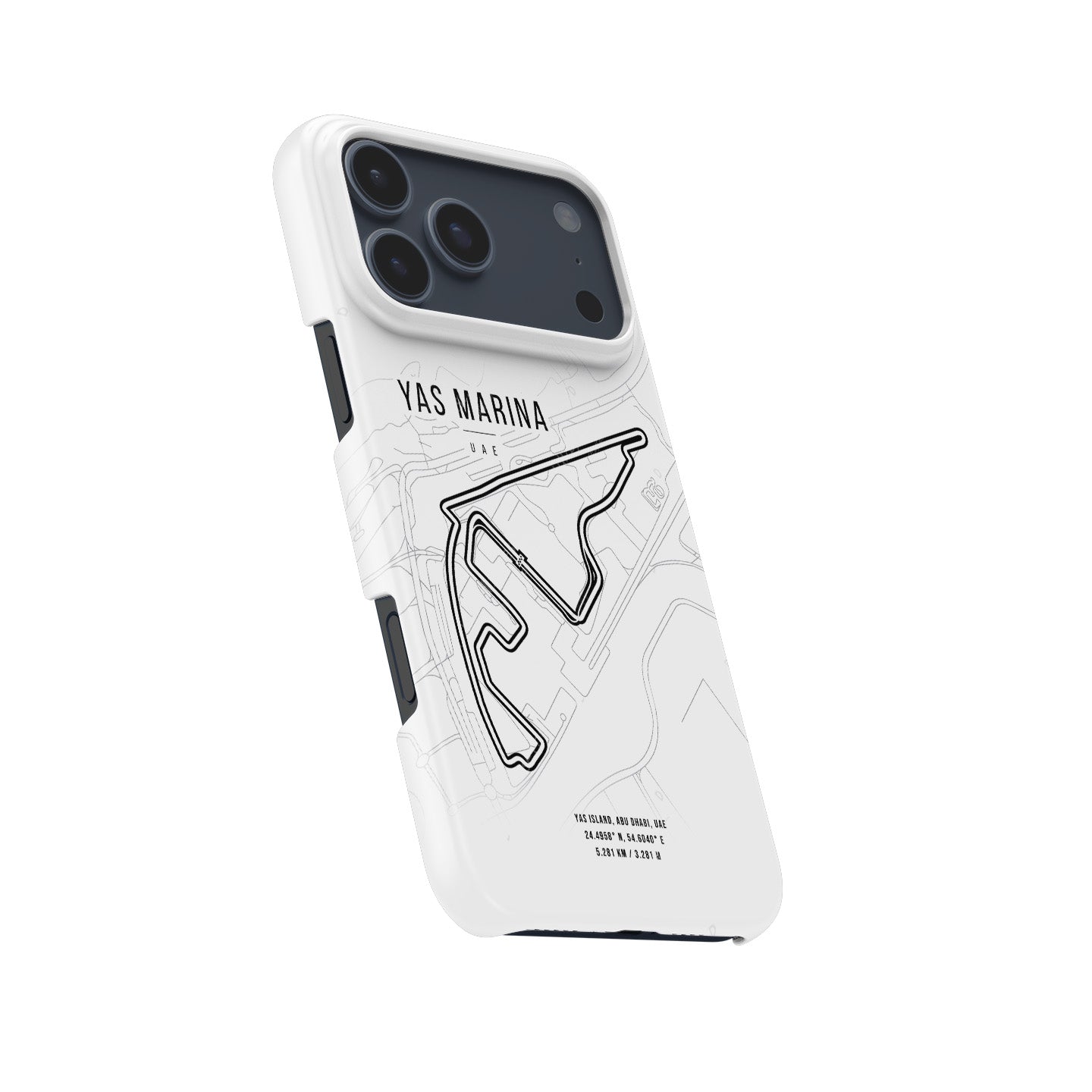 Yas Marina F1 Track Map iPhone Case