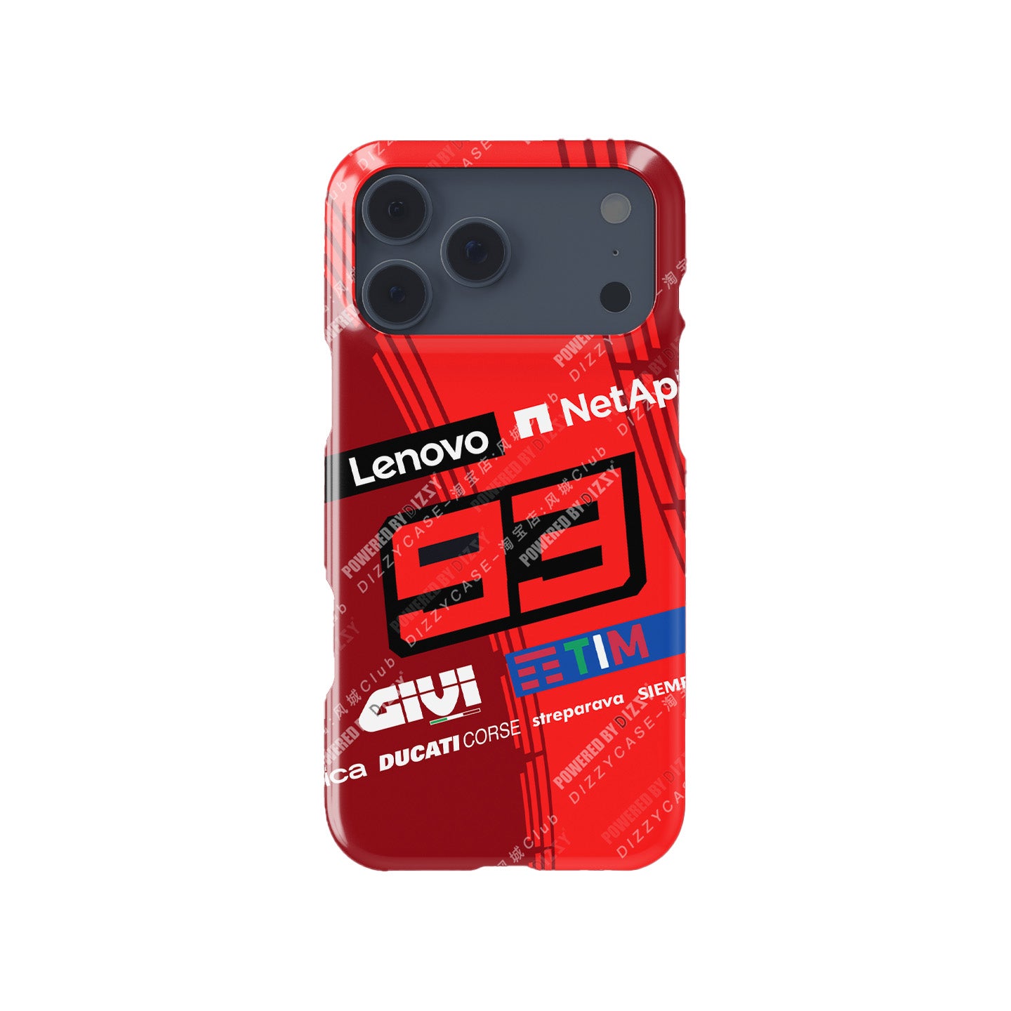Marc Márquez 93 Ducati Racing Phone Case – MotoGP Rider Design for iPhone