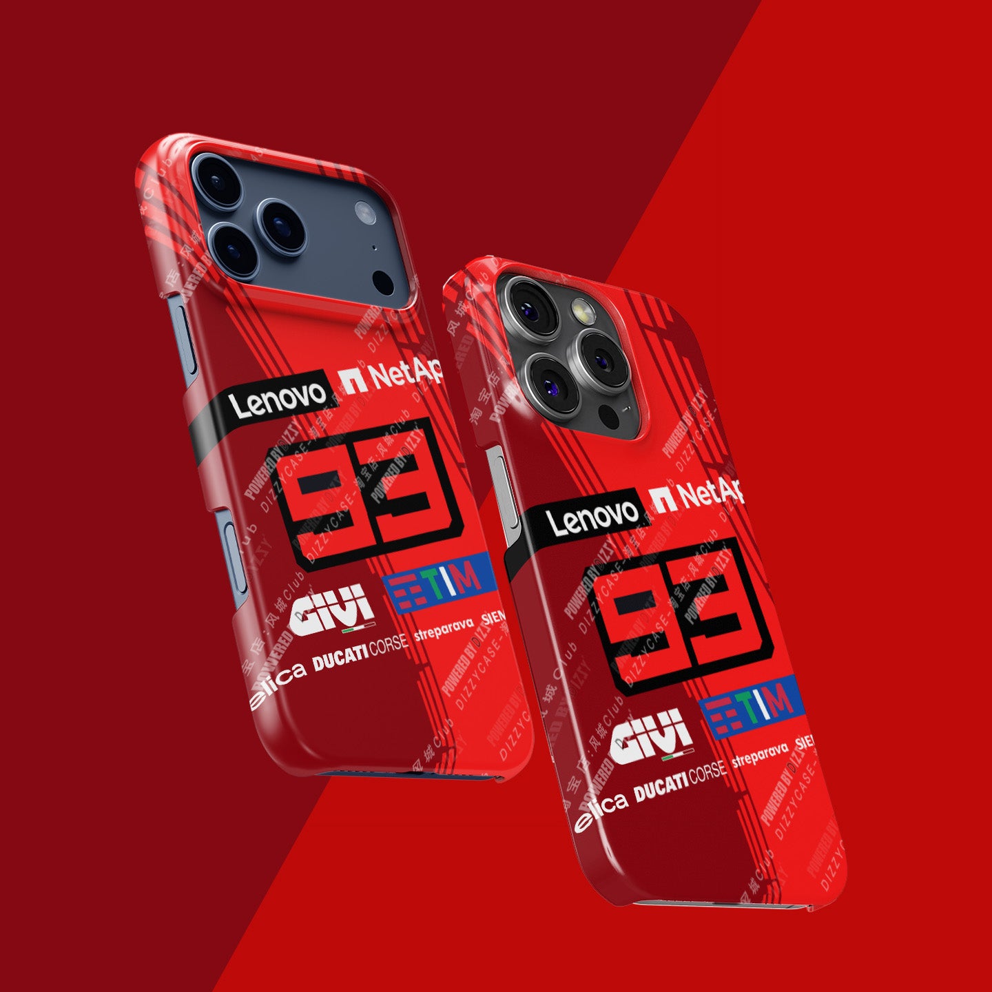 Marc Márquez 93 Ducati Racing Phone Case – MotoGP Rider Design for iPhone