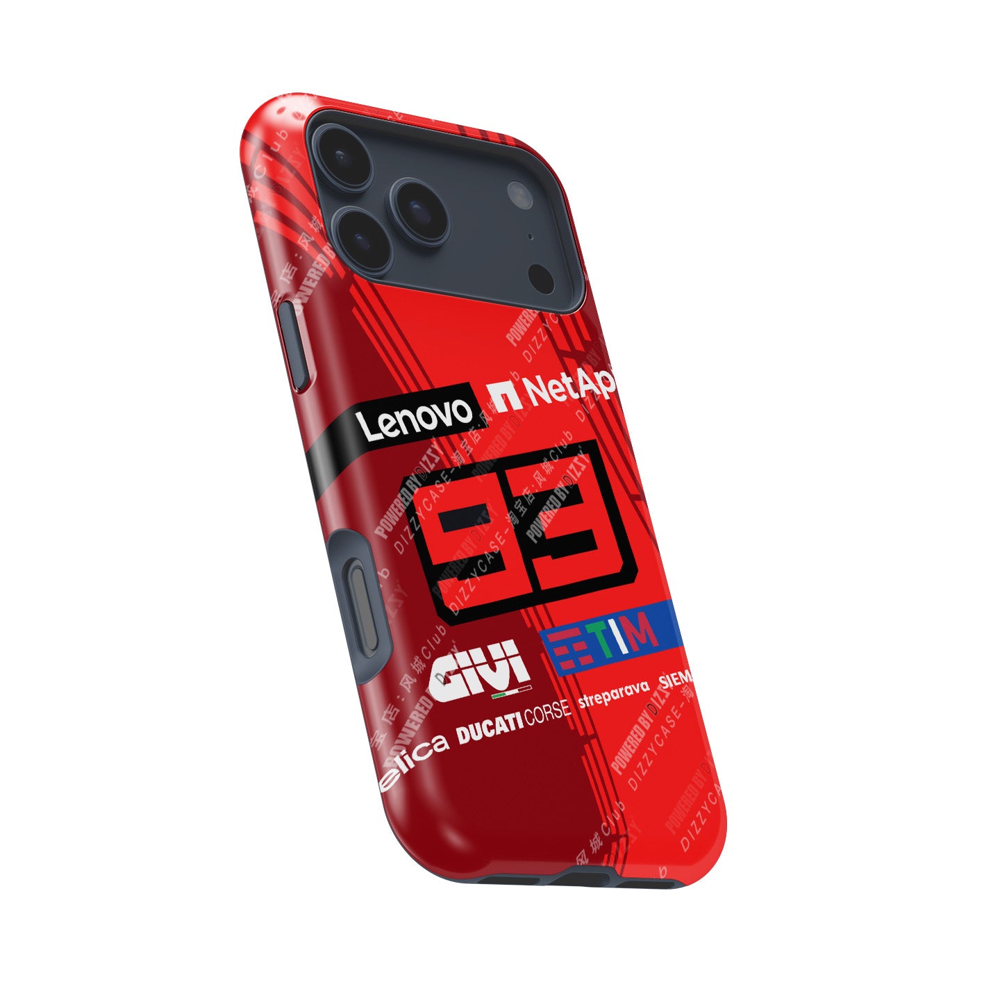Marc Márquez 93 Ducati Racing Phone Case – MotoGP Rider Design for iPhone