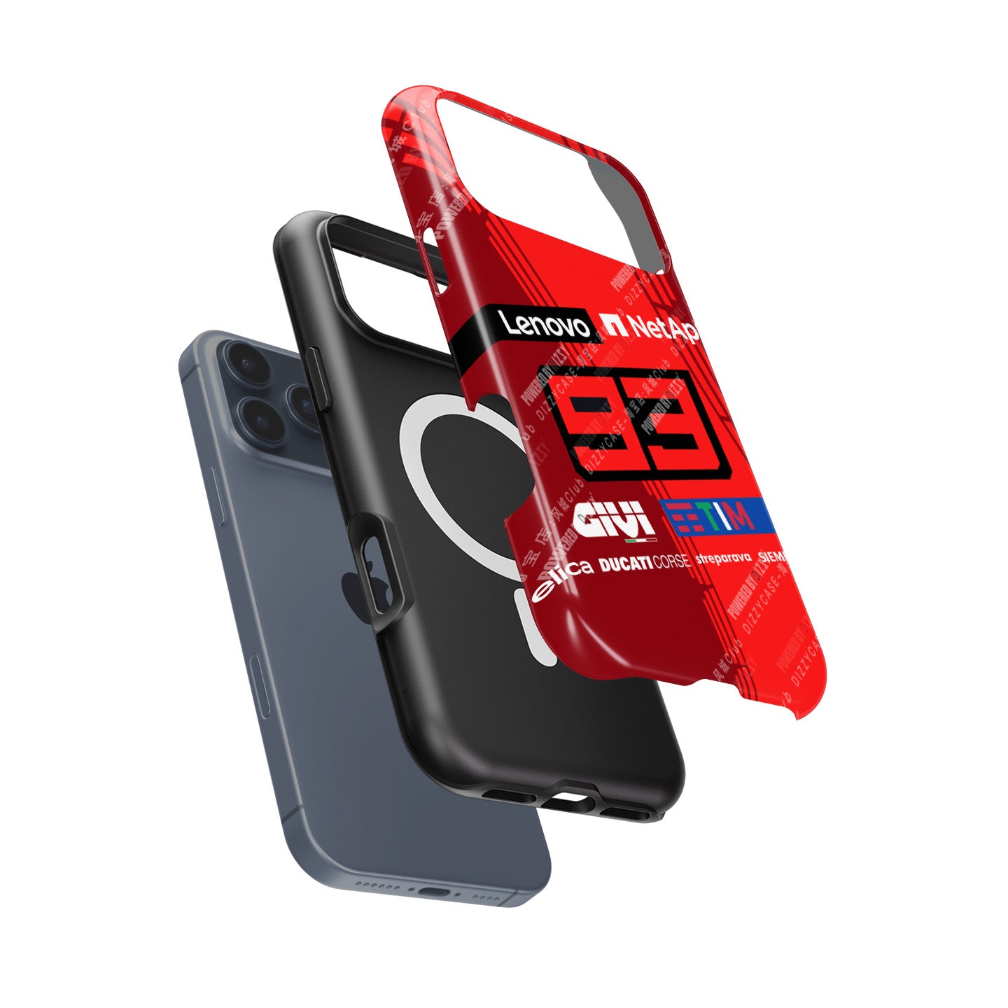 Marc Márquez 93 Ducati Racing Phone Case – MotoGP Rider Design for iPhone
