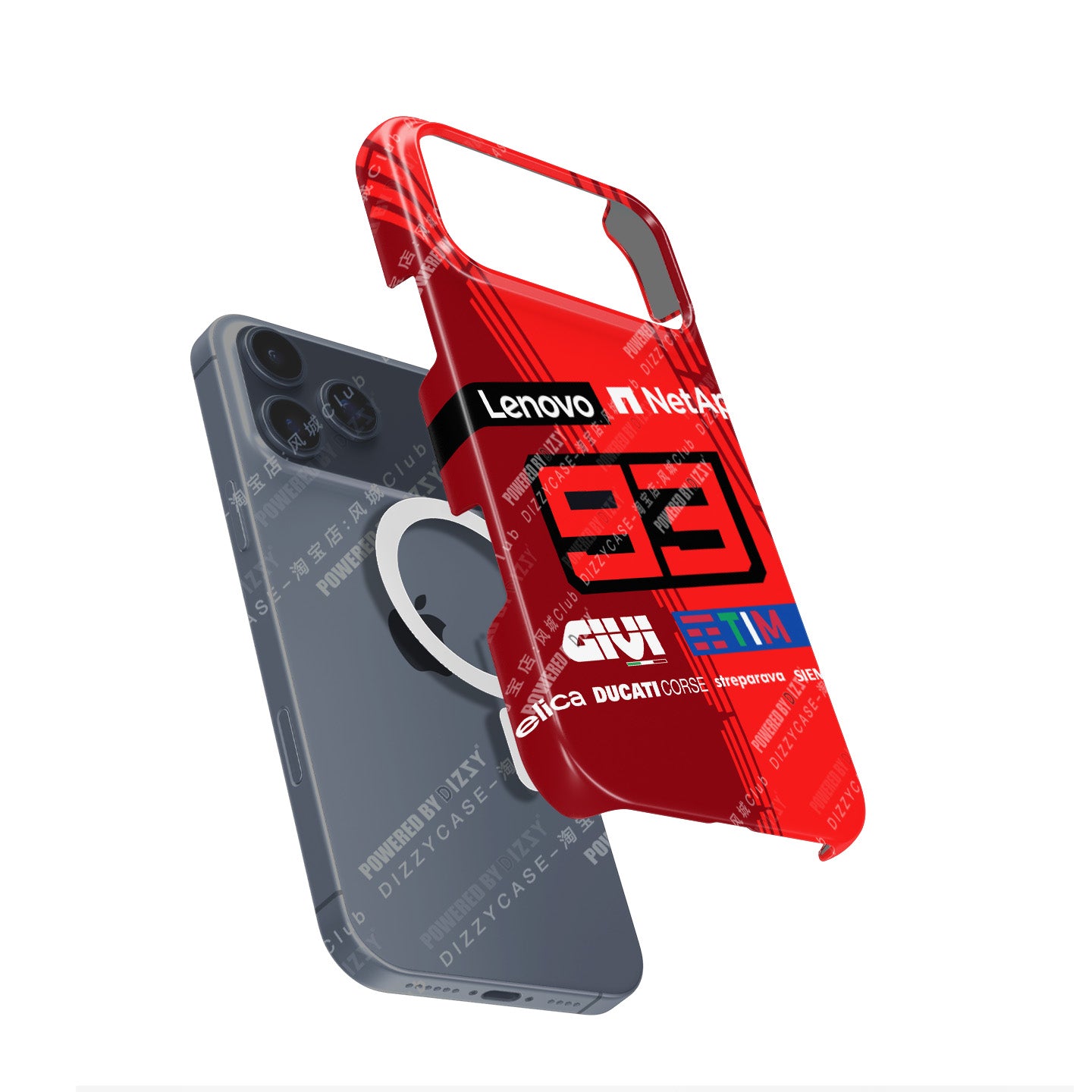Marc Márquez 93 Ducati Racing Phone Case – MotoGP Rider Design for iPhone