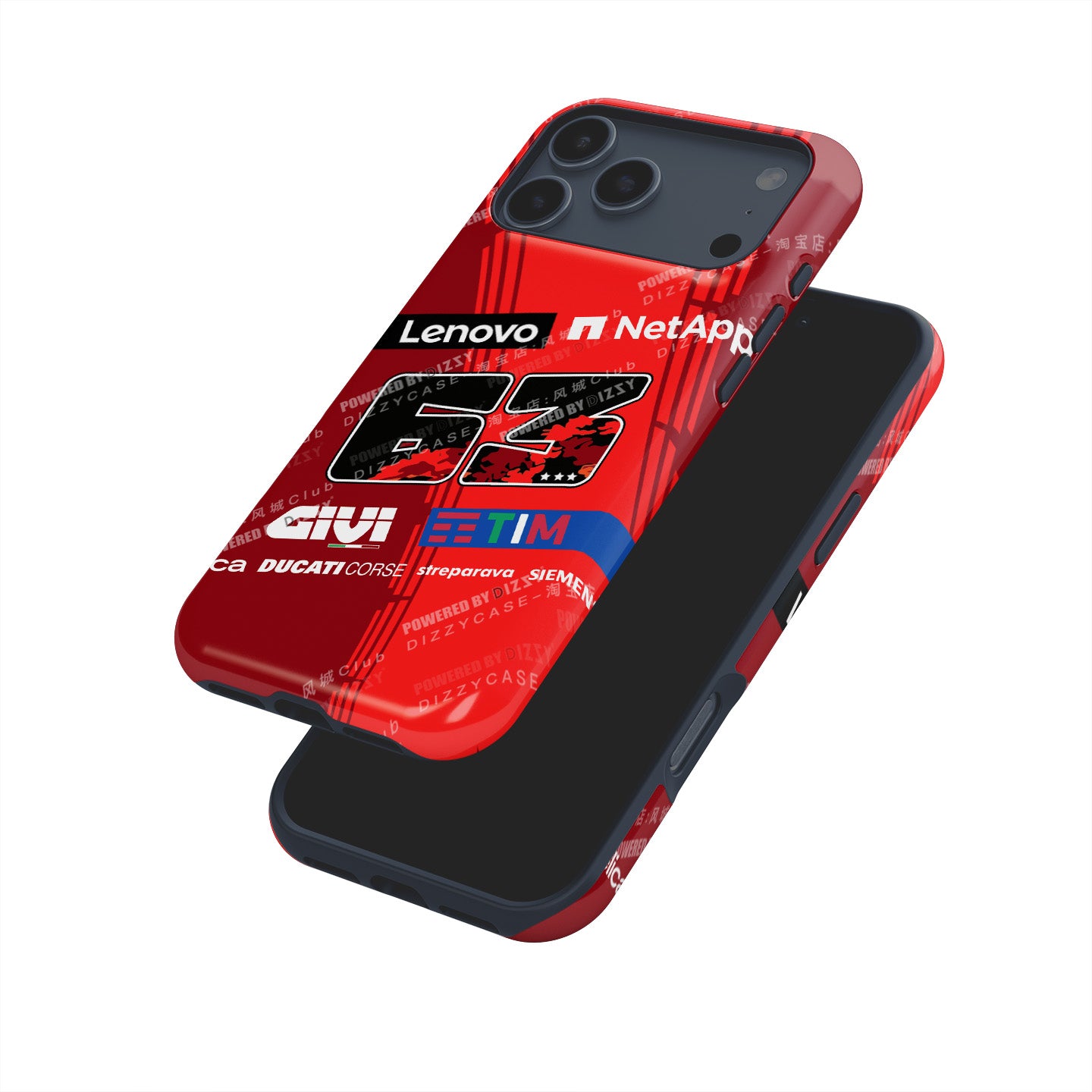 Francesco Bagnaia MotoGP Ducati Phone Case – #63 Racing Livery Tribute for iPhone
