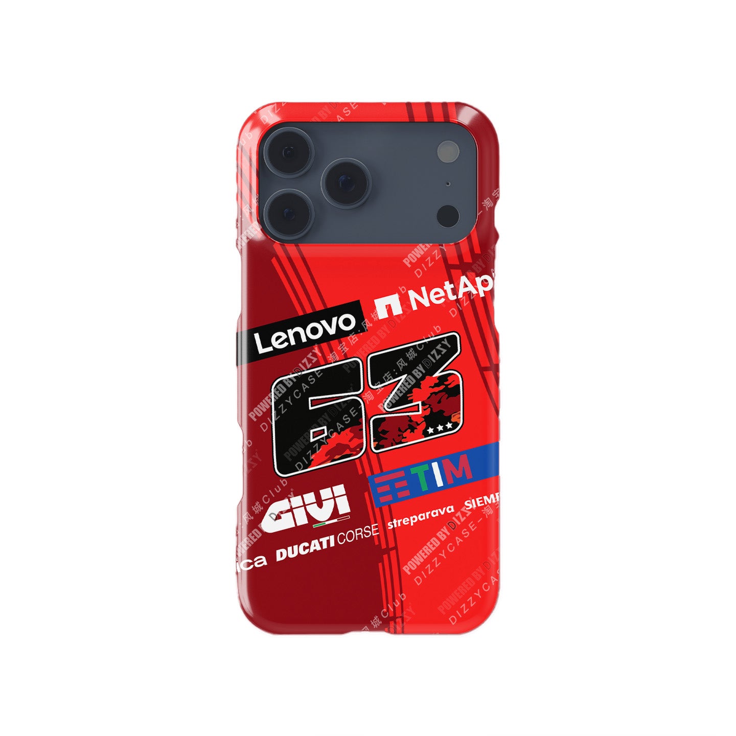 Francesco Bagnaia MotoGP Ducati Phone Case – #63 Racing Livery Tribute for iPhone