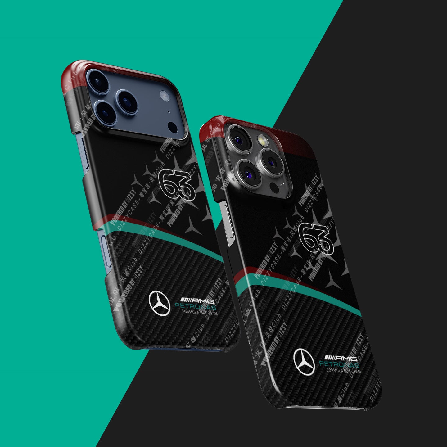 Mercedes W15 George Russell Phone Case: F1 Style & Protection | DIZZY CASE