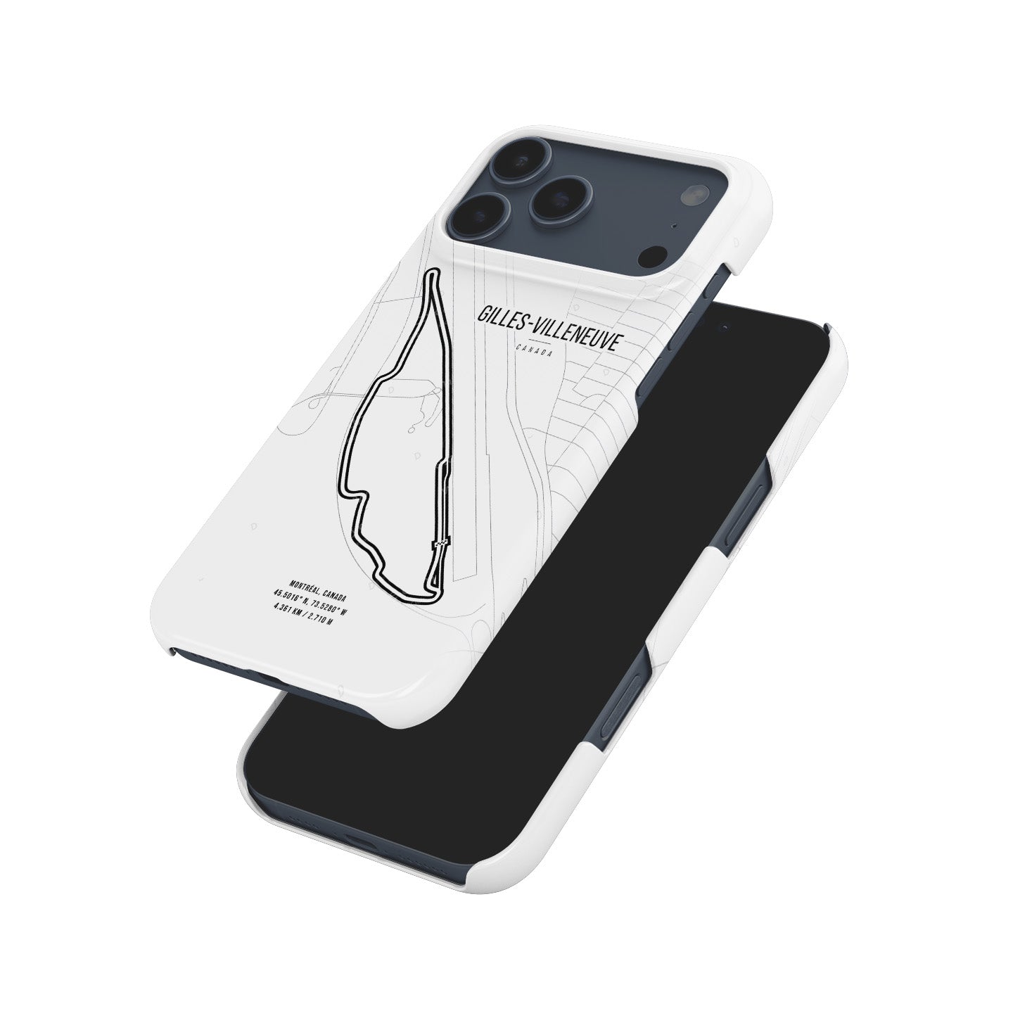 Gilles Villeneuve Montreal F1 Track Grand Prix Map - iPhone Case | DIZZY CASE