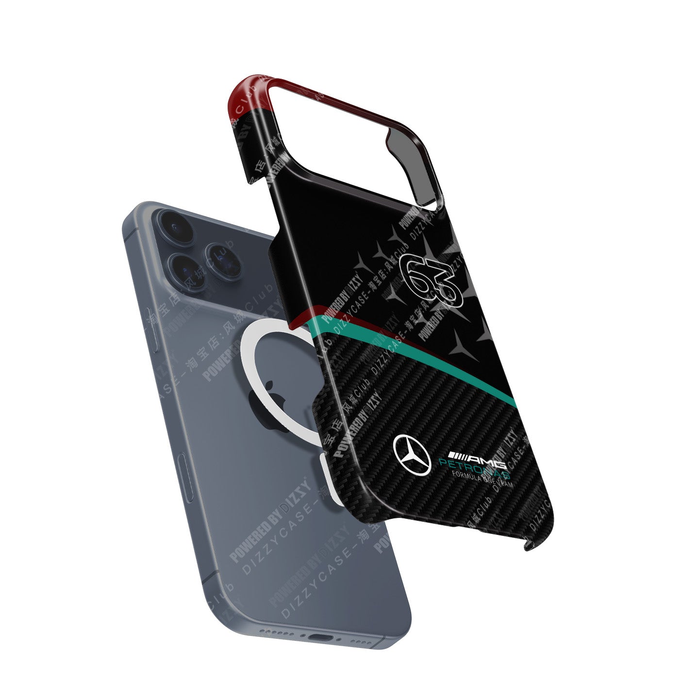 Mercedes W15 George Russell Phone Case: F1 Style & Protection | DIZZY CASE