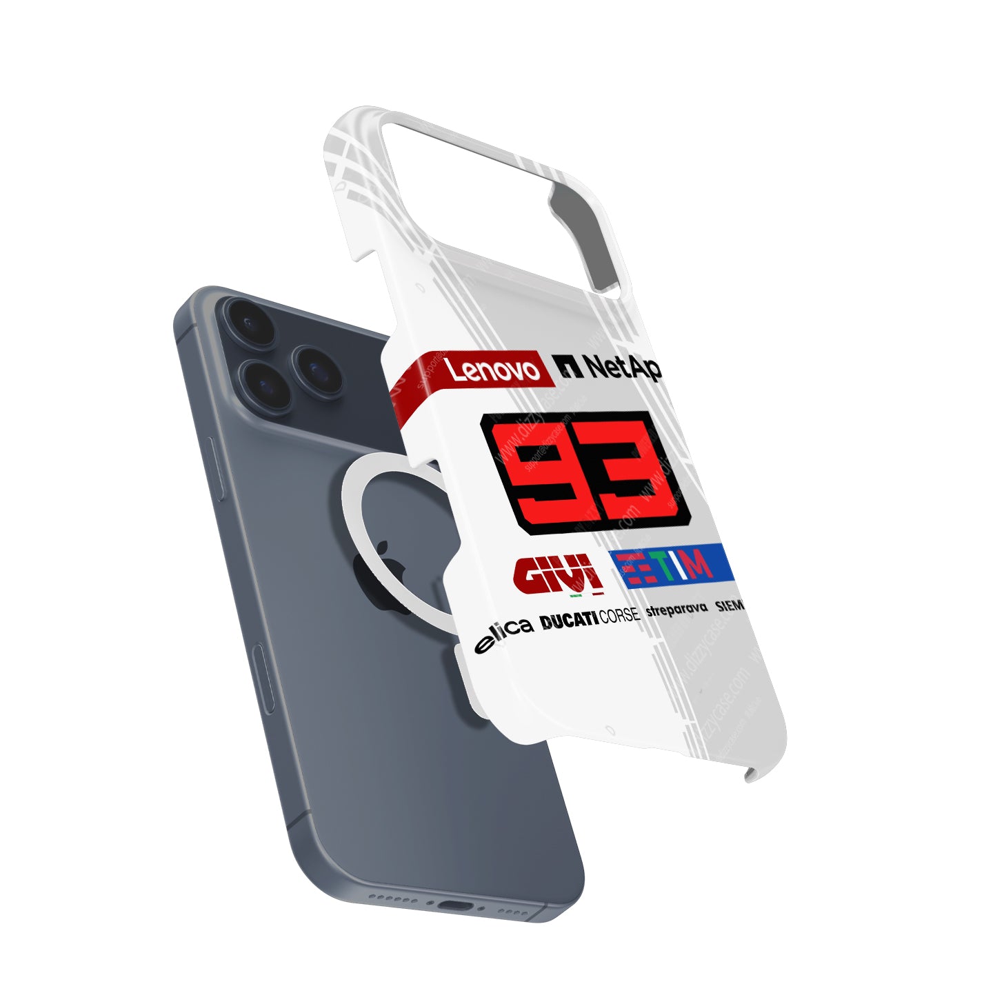 The White Resurrection: Marquez #93 GP25 Test Livery Case for iPhone