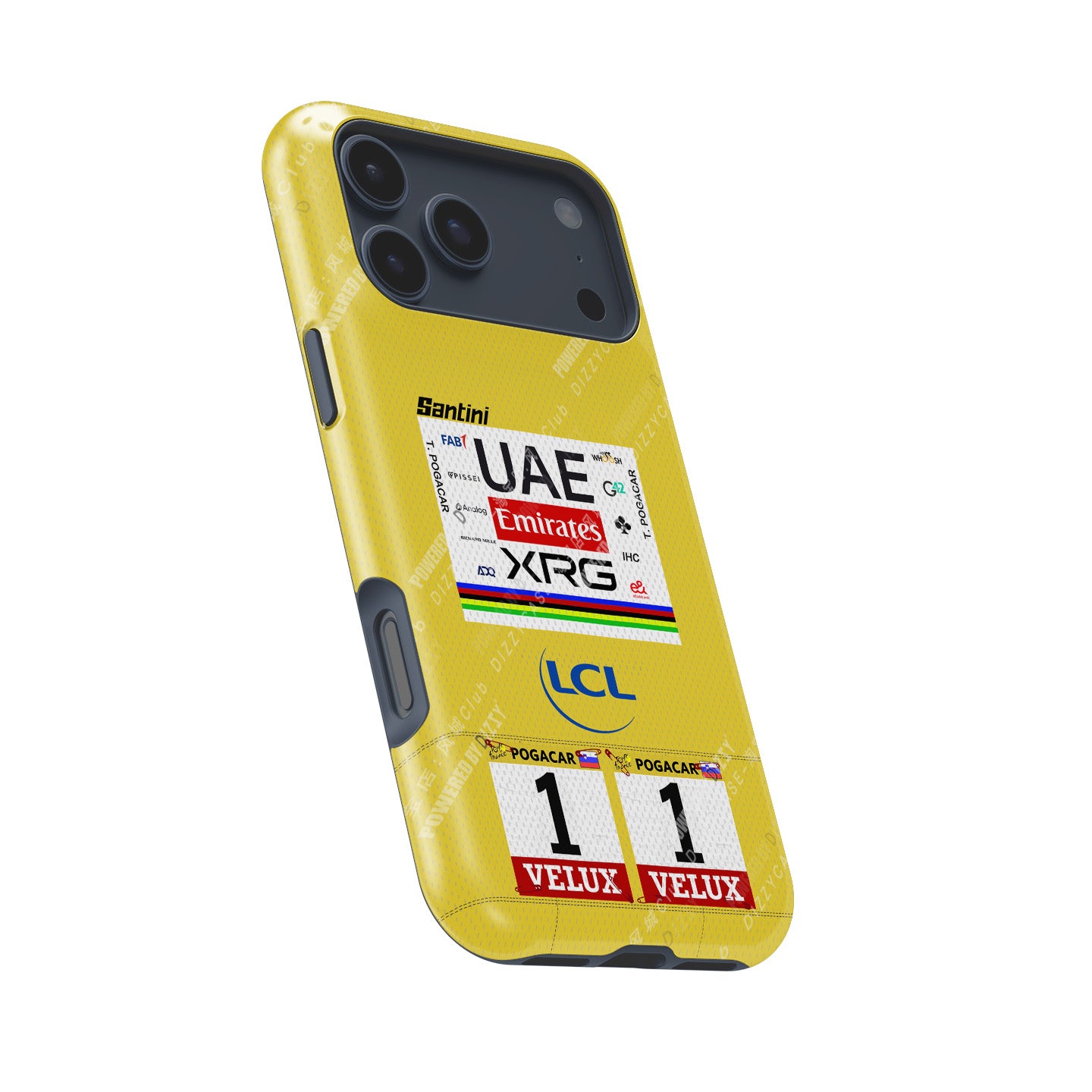 Tadej Pogačar 2025 Tour de France Yellow Jersey Phone Case – Leader’s Tribute Design (for iPhone)