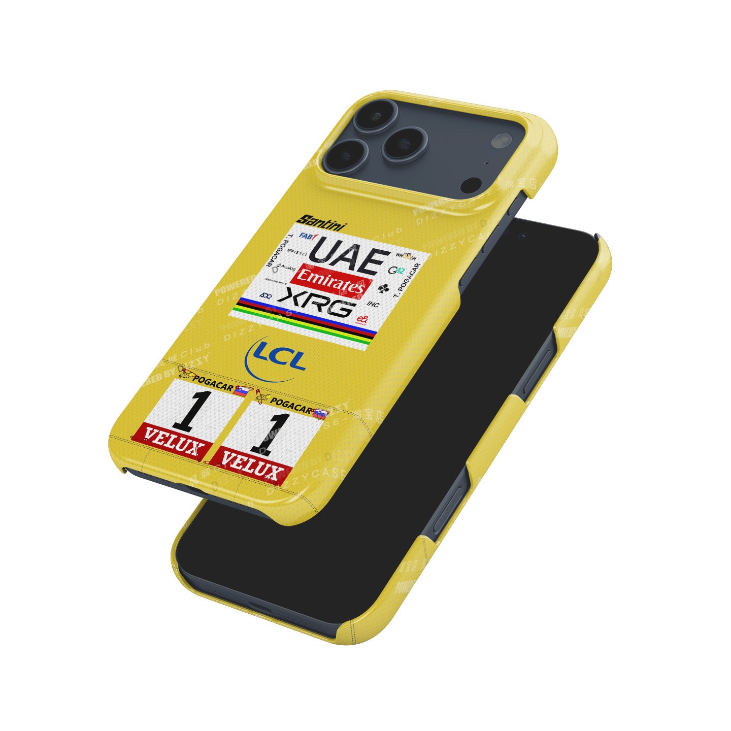 Tadej Pogačar 2025 Tour de France Yellow Jersey Phone Case – Leader’s Tribute Design (for iPhone)
