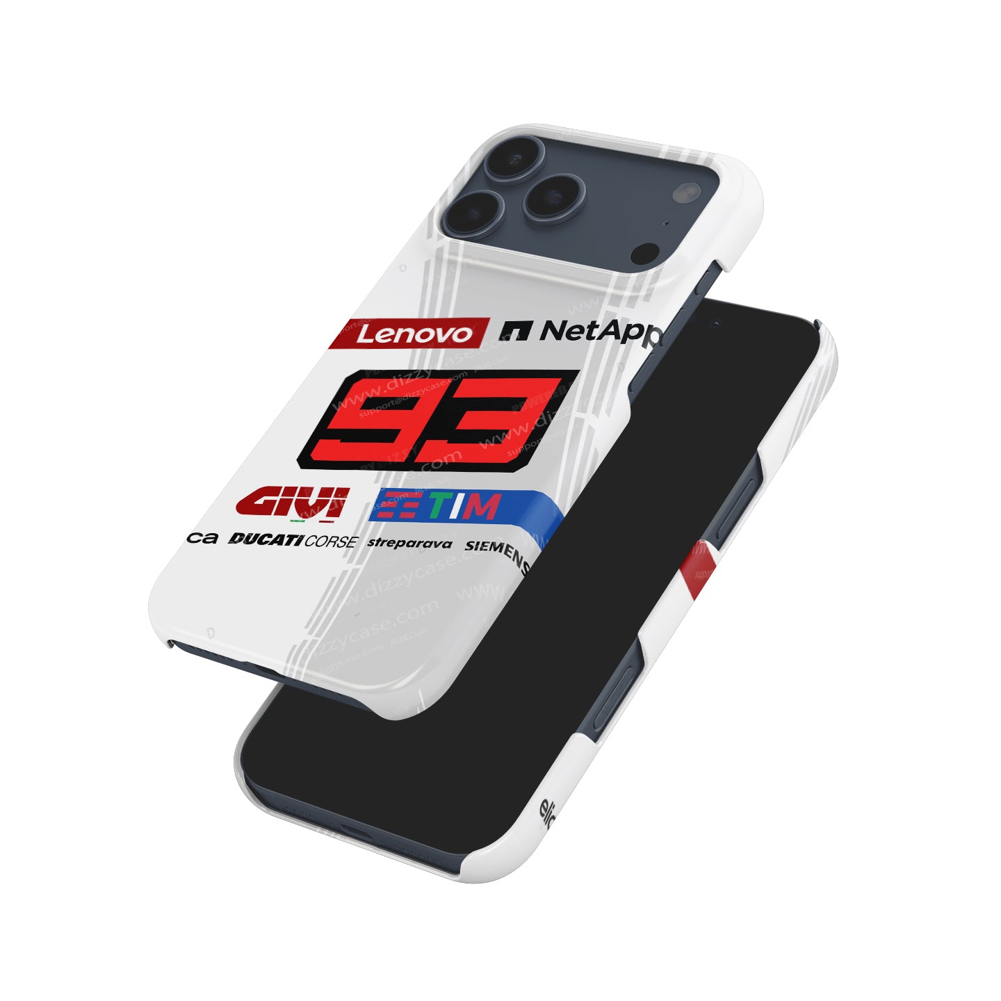 The White Resurrection: Marquez #93 GP25 Test Livery Case for iPhone