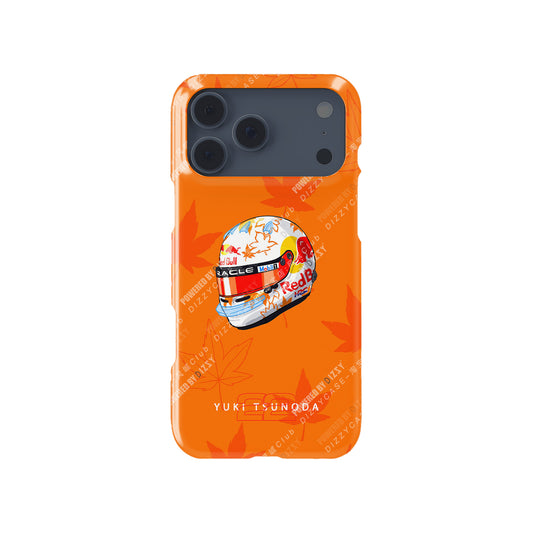 Yuki Tsunoda 2025 Helmet Phone Case – F1 Racing Livery (For iPhone)