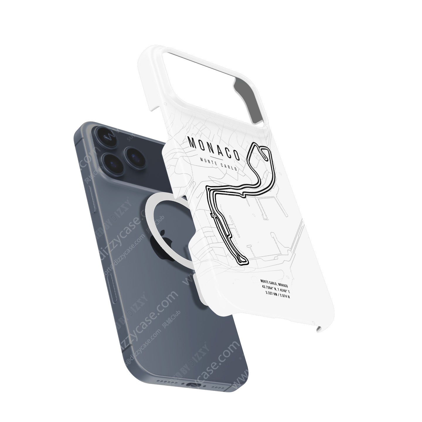 Monaco GP iPhone Case – Circuit de Monaco Track Map Design | DIZZY CASE