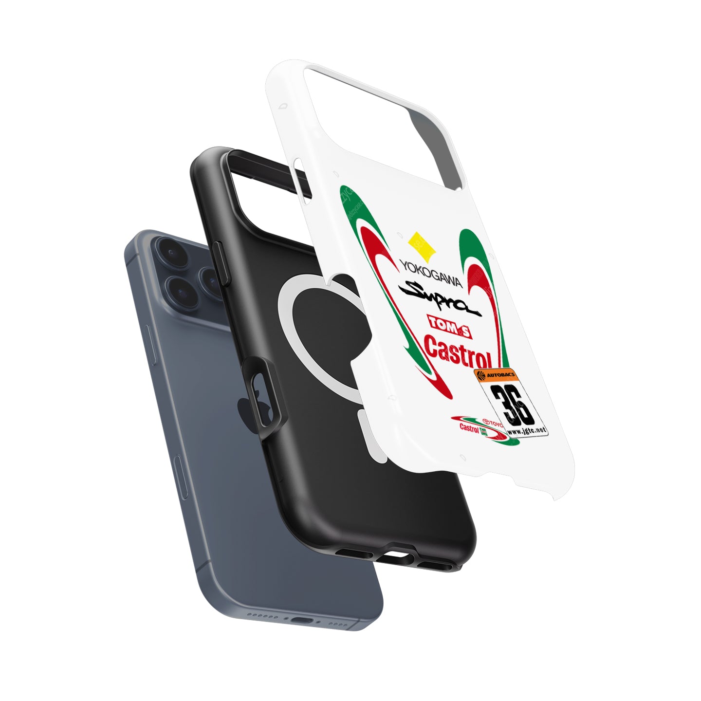 Legendary Castrol Tom's Supra Racing Google Pixel Case - JDM Retro Livery for Pixel 10/9/8 Series