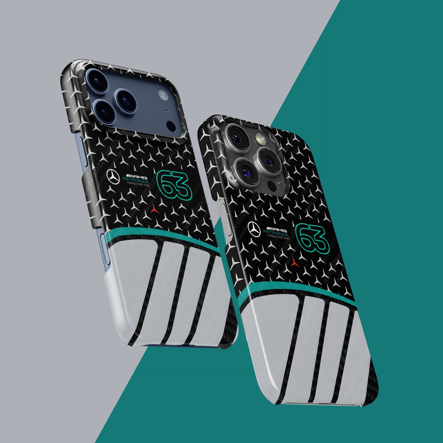 George Russell #63 Mercedes F1 W17 2026 Livery - iPhone Case