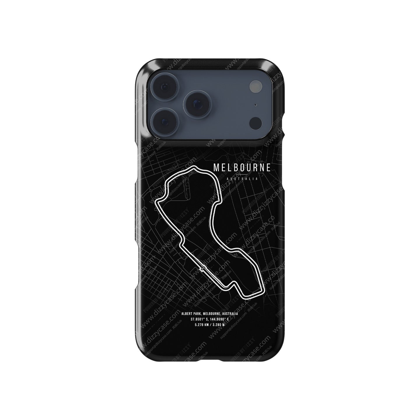 Melbourne F1 Track Map Grand Prix - iPhone Case | DIZZY CASE