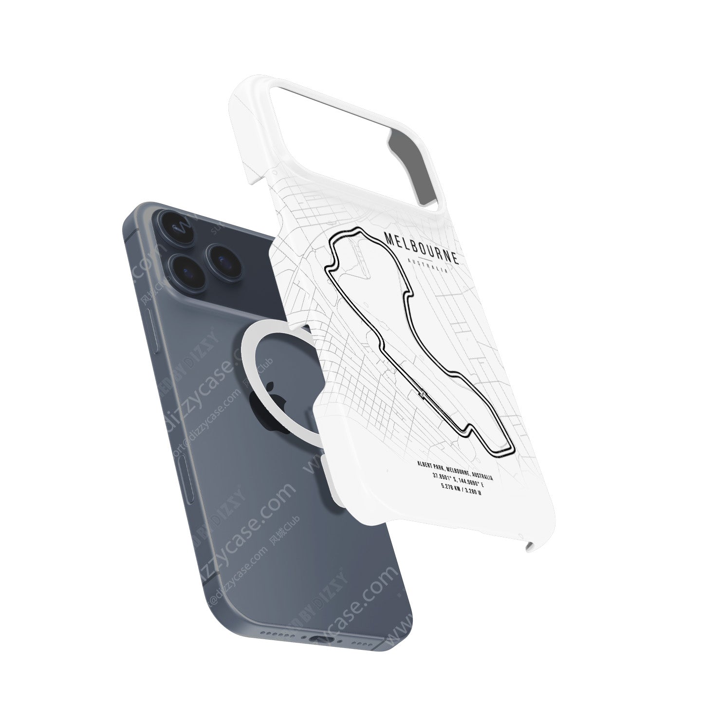 Melbourne F1 iPhone Case – Track Map Design for Racing Fans