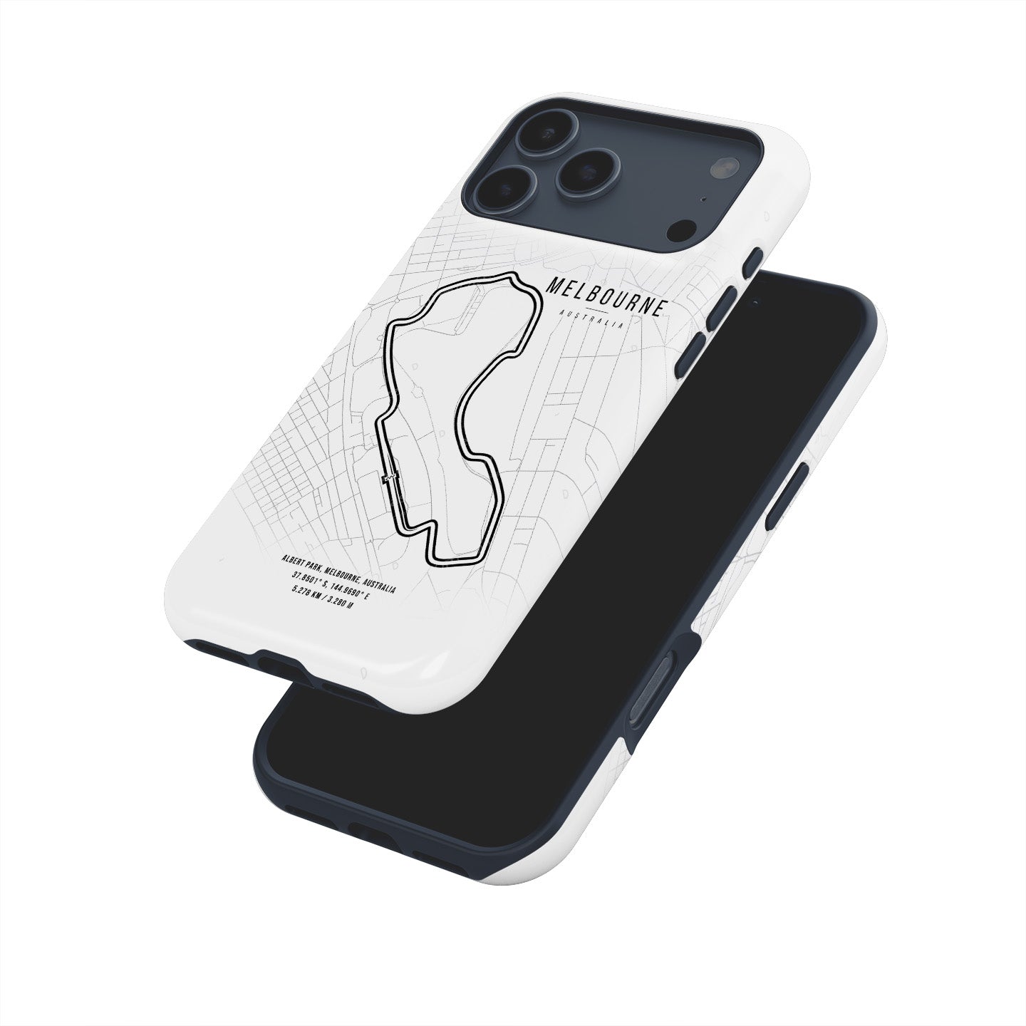 Melbourne F1 iPhone Case – Track Map Design for Racing Fans