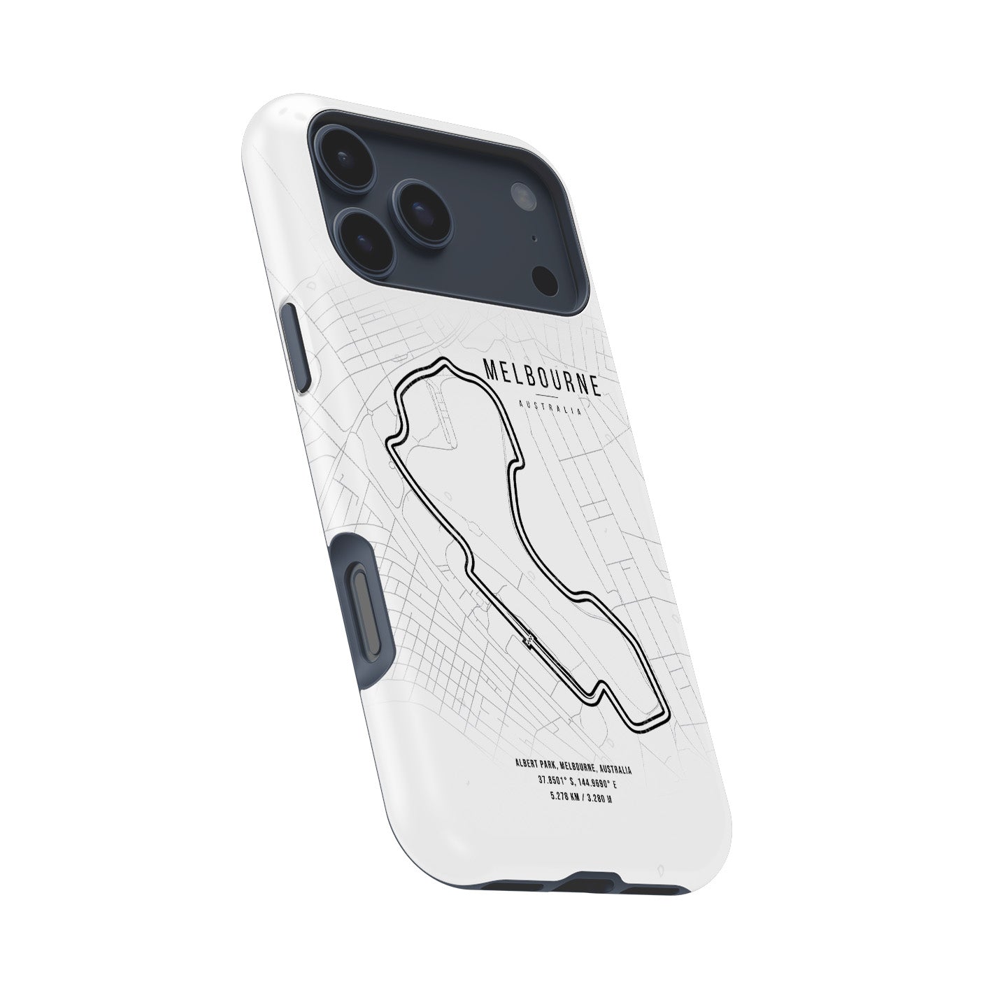 Melbourne F1 iPhone Case – Track Map Design for Racing Fans