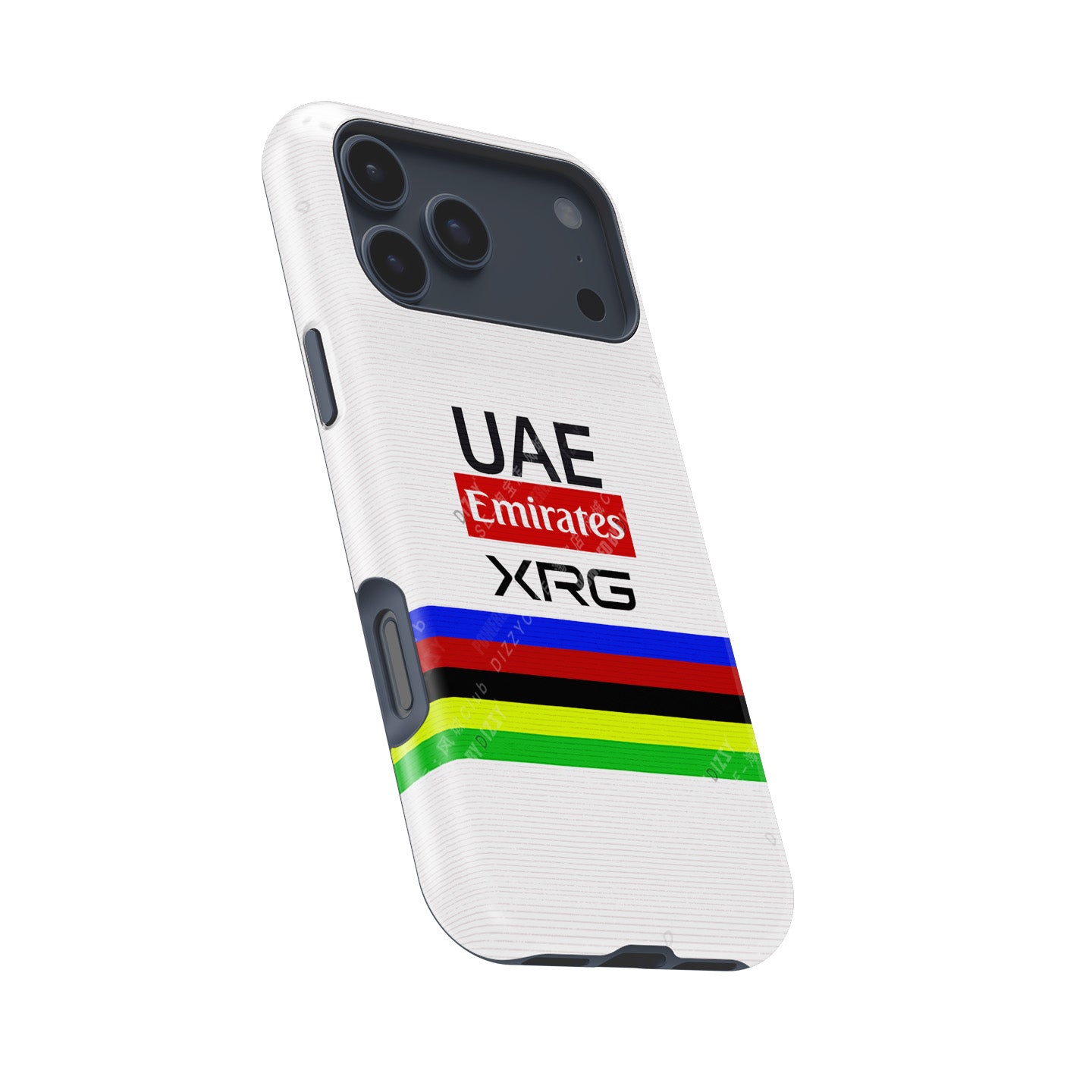 Tadej Pogačar 2024 UCI Road World Championships Rainbow Jersey Designs Phone Case