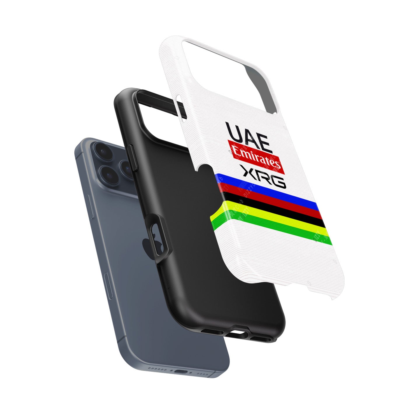 Tadej Pogačar 2024 UCI Road World Championships Rainbow Jersey Designs Phone Case
