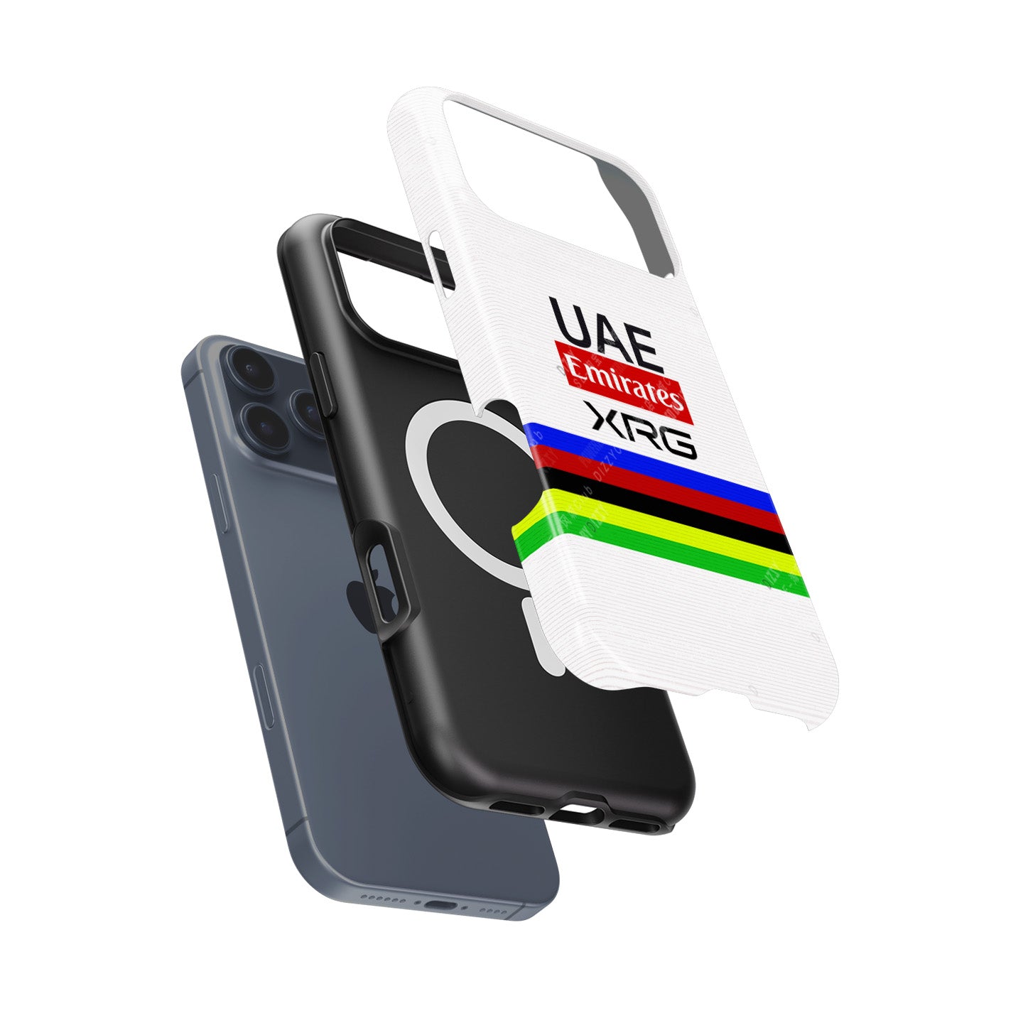 Tadej Pogačar 2024 UCI Road World Championships Rainbow Jersey Designs Phone Case