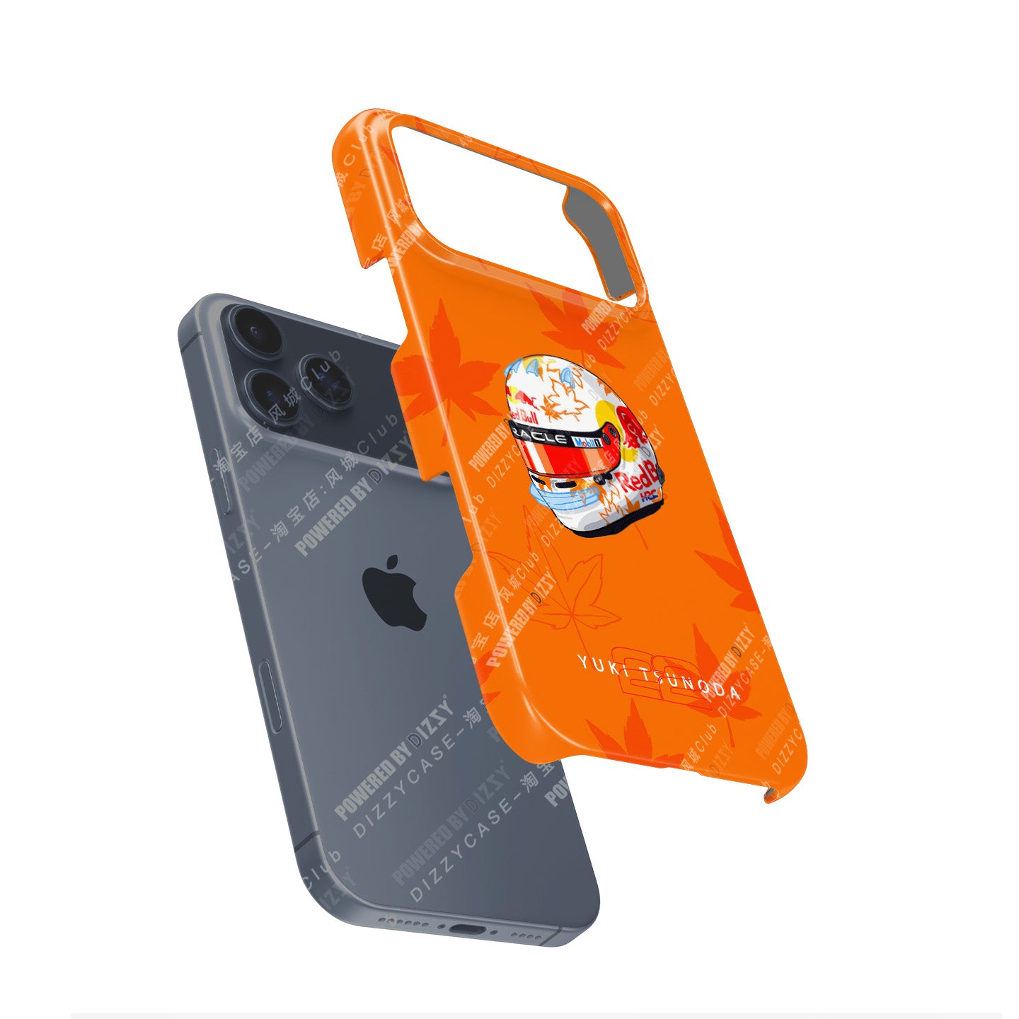 Yuki Tsunoda 2025 Helmet Phone Case – F1 Racing Livery (For iPhone)