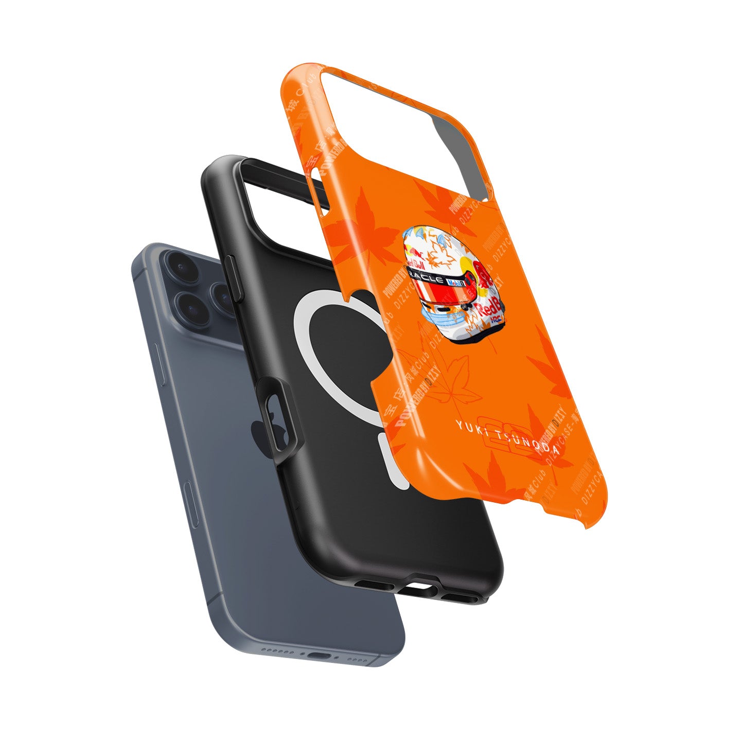 Yuki Tsunoda 2025 Helmet Phone Case – F1 Racing Livery (For iPhone)