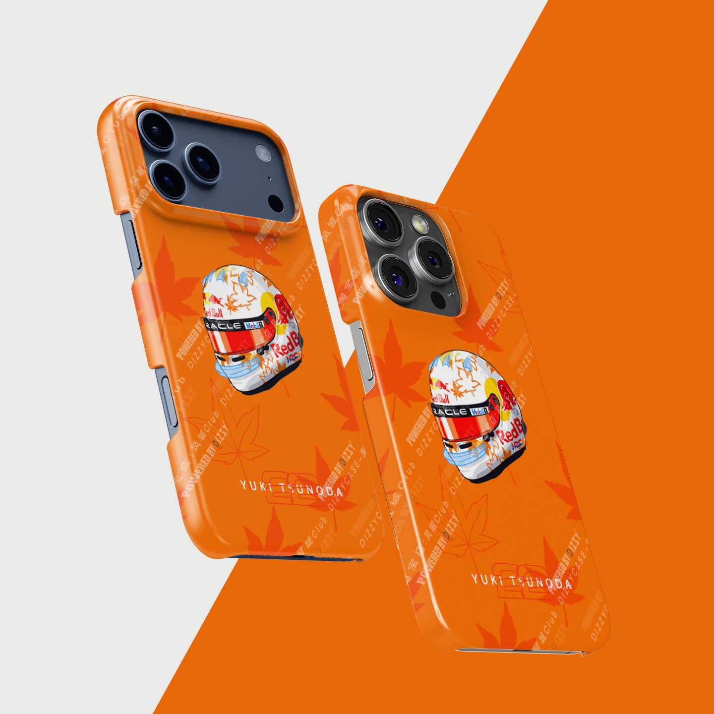 Yuki Tsunoda 2025 Helmet Phone Case – F1 Racing Livery (For iPhone)
