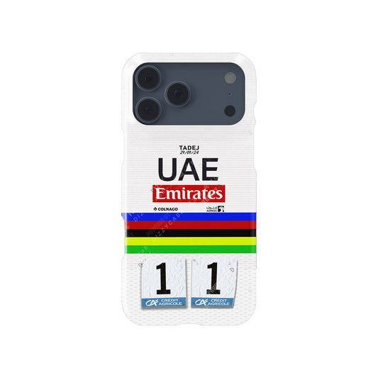 Tadej Pogačar Rainbow Jersey Tour of Lombardy Phone Case – Apple Models