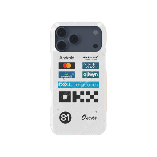 Oscar Piastri 2025 Monaco GP Phone Case – McLaren White Race Suit Edition (For iPhone) | DIZZY CASE