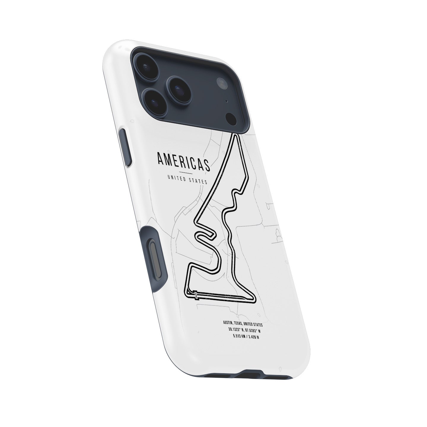 Circuit of the Americas F1 Track Map - iPhone Case | DIZZY CASE