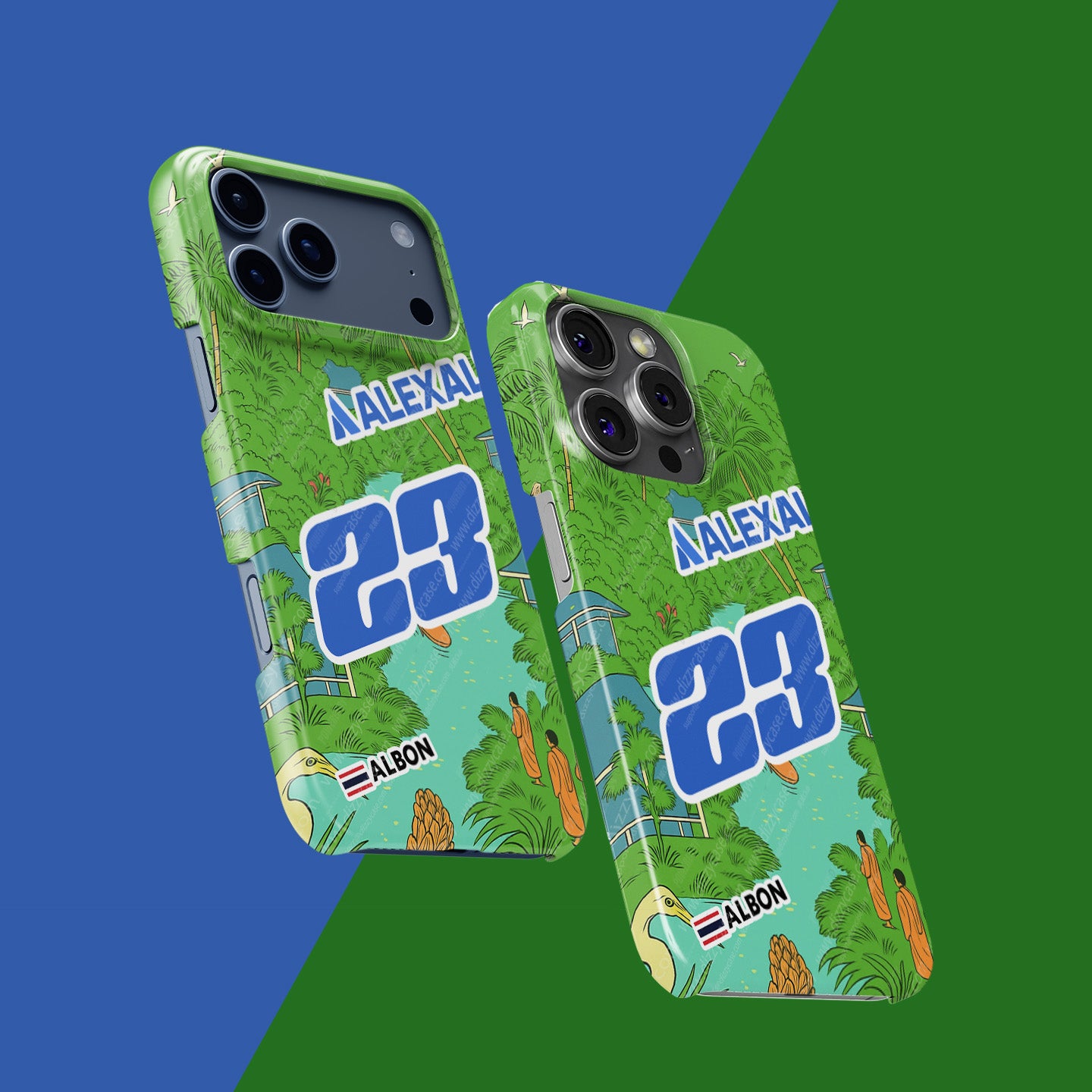 Alex Albon 2025 Singapore GP Helmet iPhone Case – UNICEF Charity Edition