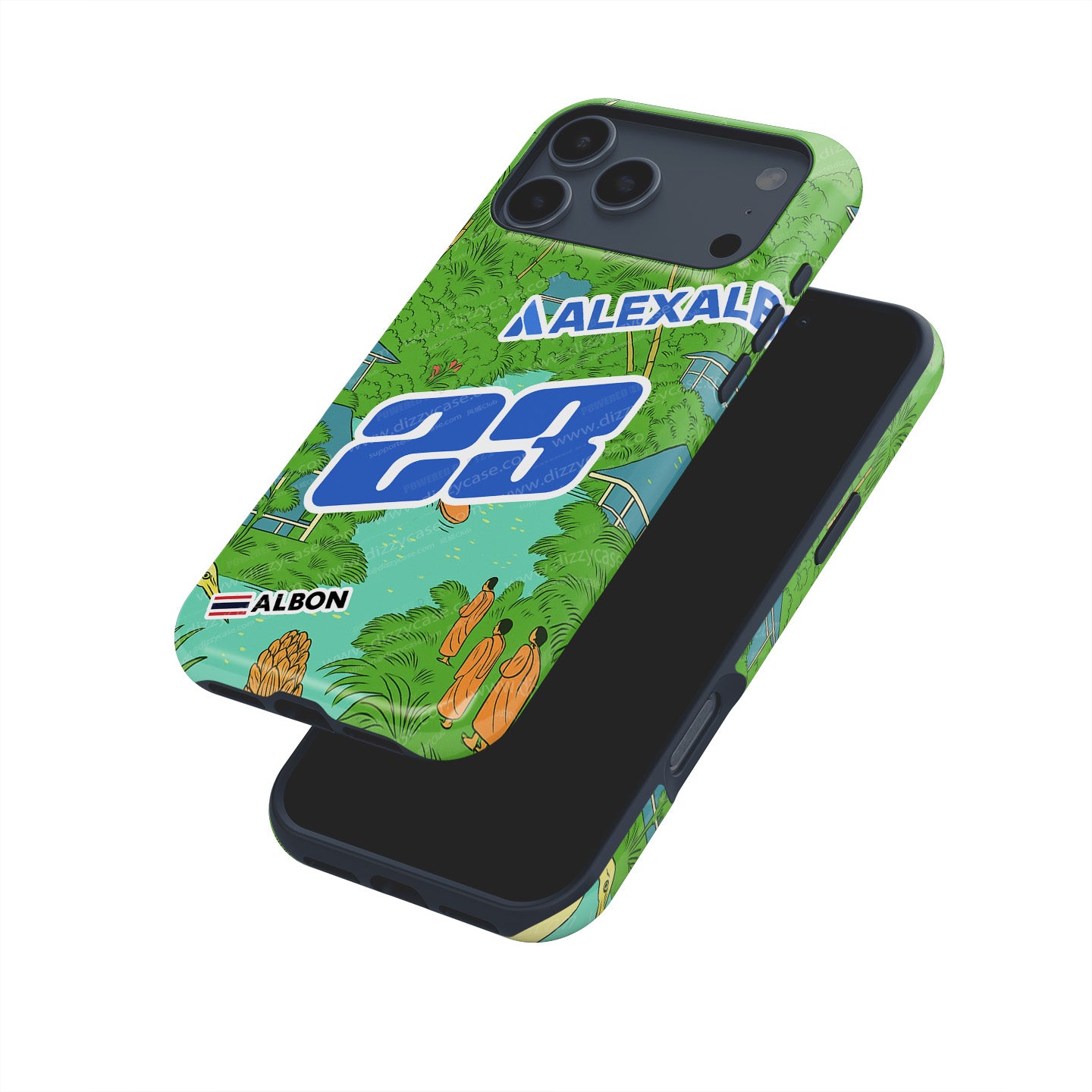 Alex Albon 2025 Singapore GP Helmet iPhone Case – UNICEF Charity Edition