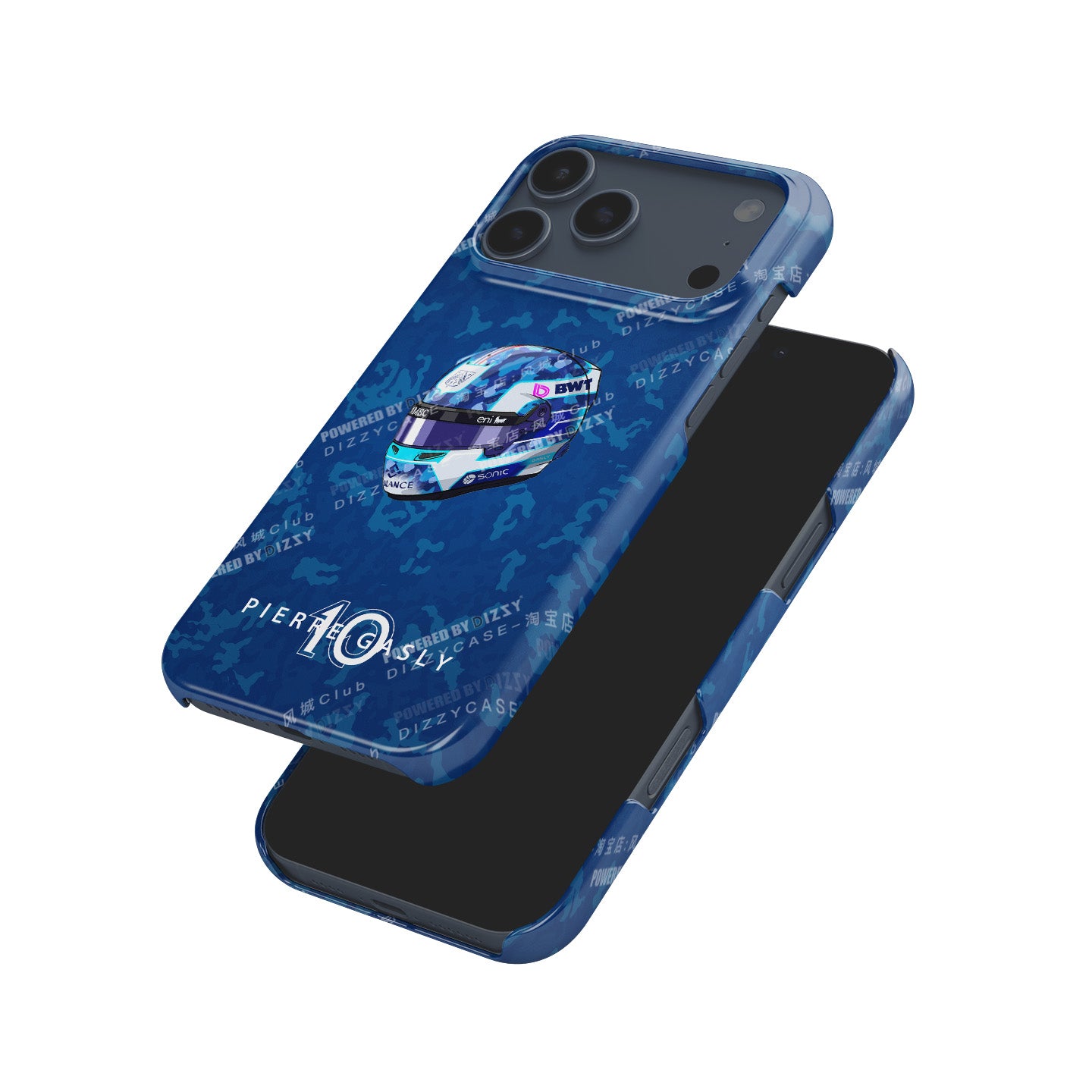 Pierre Gasly 2025 Helmet Phone Case – French Heritage Edition for iPhone (Alpine Edition) | DIZZY CASE
