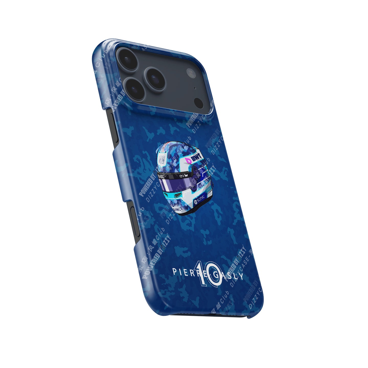 Pierre Gasly 2025 Helmet Phone Case – French Heritage Edition for iPhone (Alpine Edition) | DIZZY CASE
