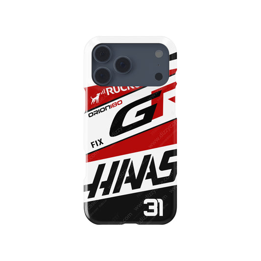 Esteban Ocon #31 Haas x Toyota GR 2026 Livery - iPhone Case
