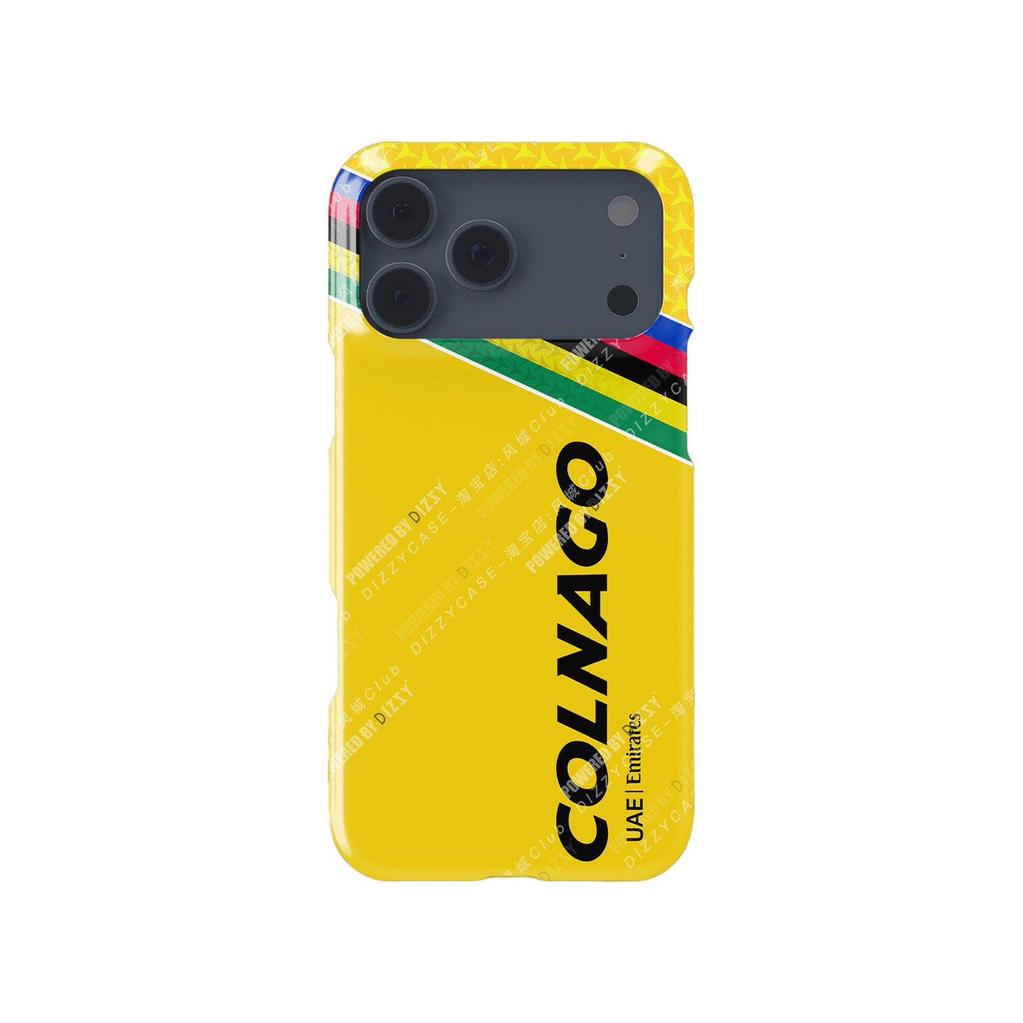 Pogačar 2025 Tour de France Colnago Y1RS Phone Case – Yellow Victory Edition (for iPhone)
