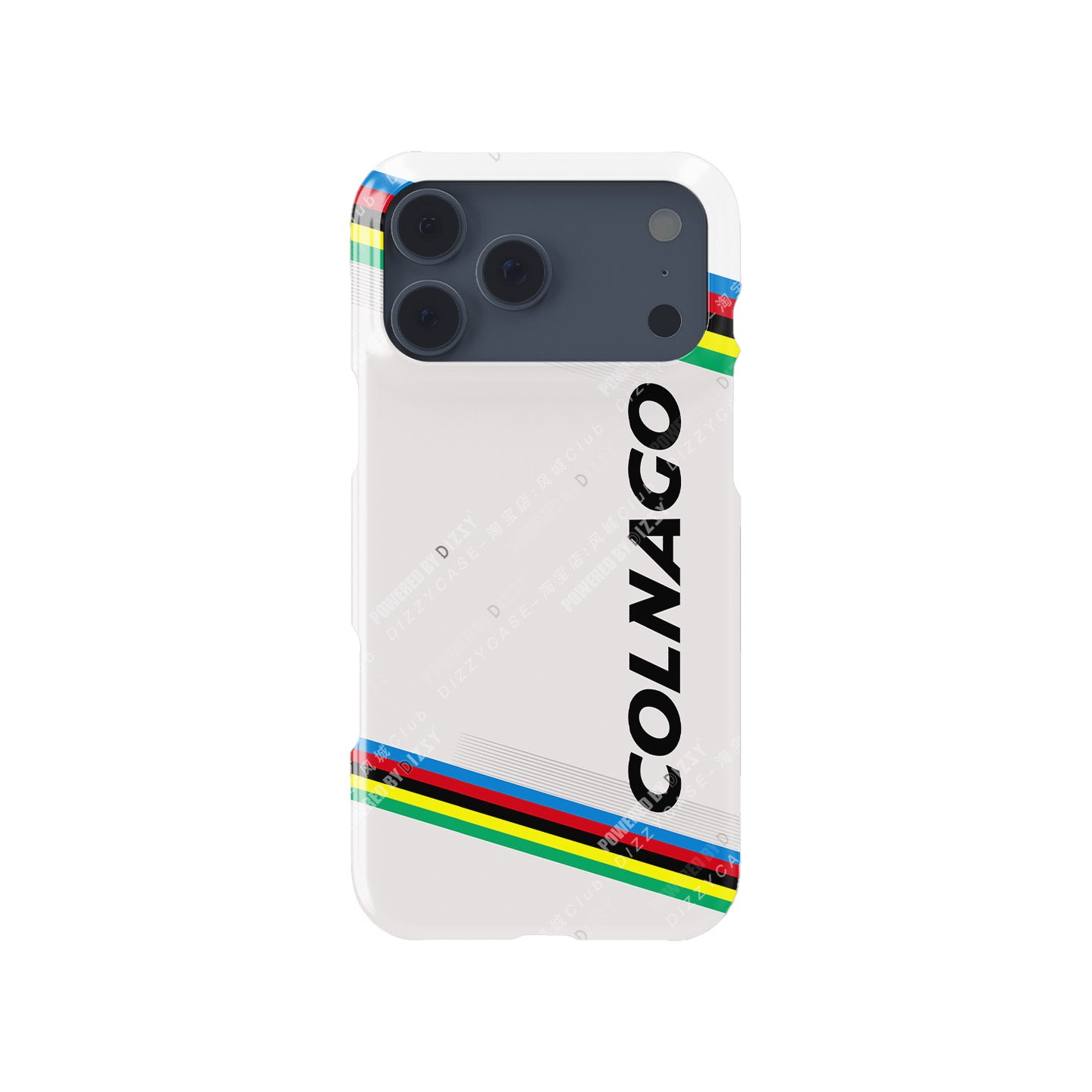 Tadej Pogačar Colnago V4RS UCI Road World Championships Rainbow Livery Phone Case – Apple