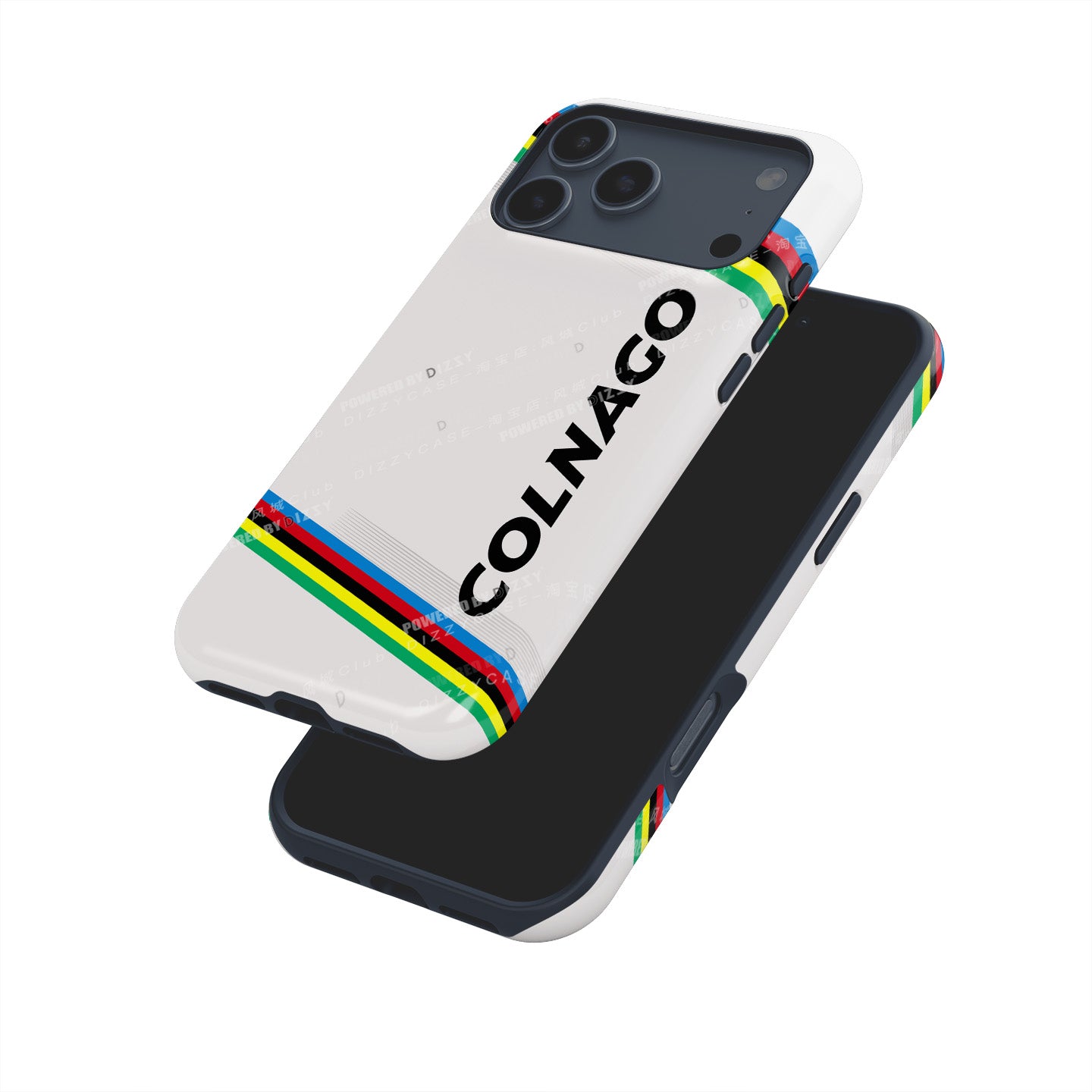 Tadej Pogačar Colnago V4RS UCI Road World Championships Rainbow Livery Phone Case – Apple