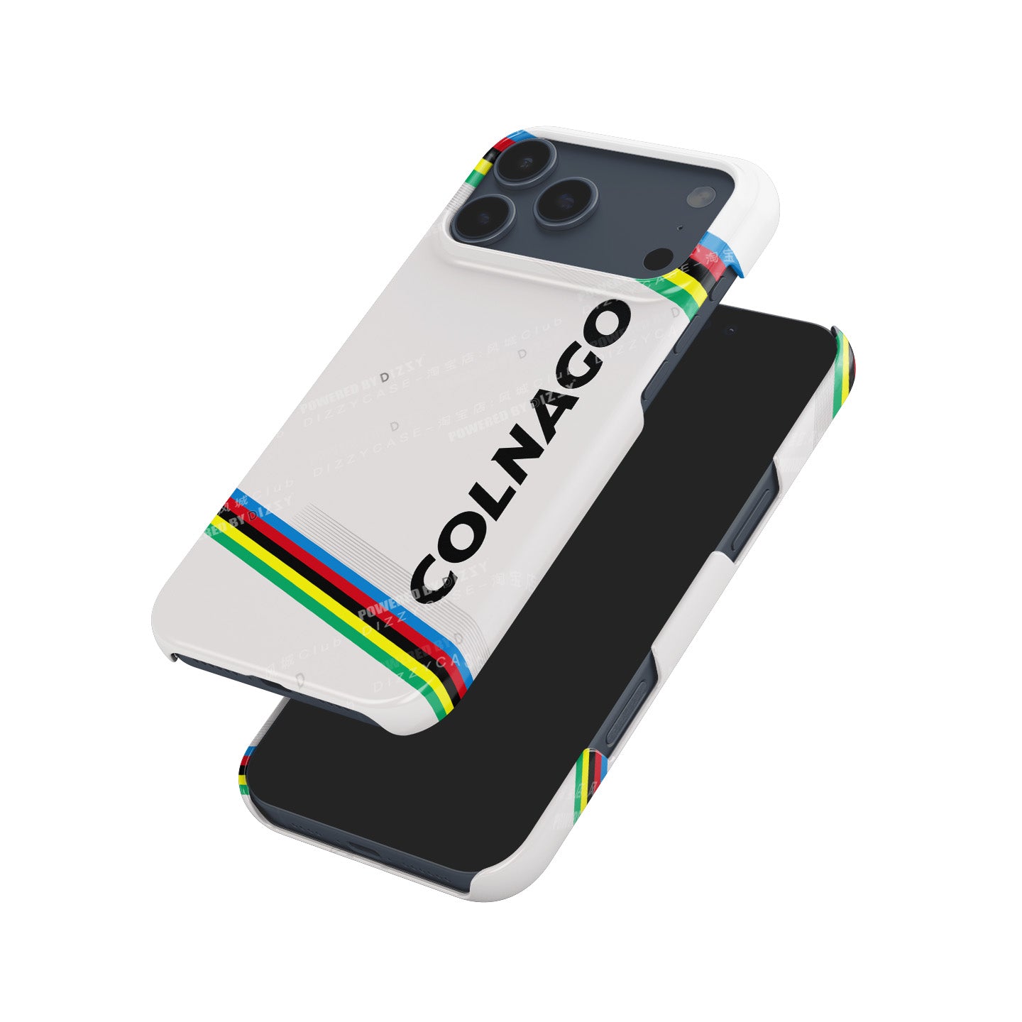 Tadej Pogačar Colnago V4RS UCI Road World Championships Rainbow Livery Phone Case – Apple