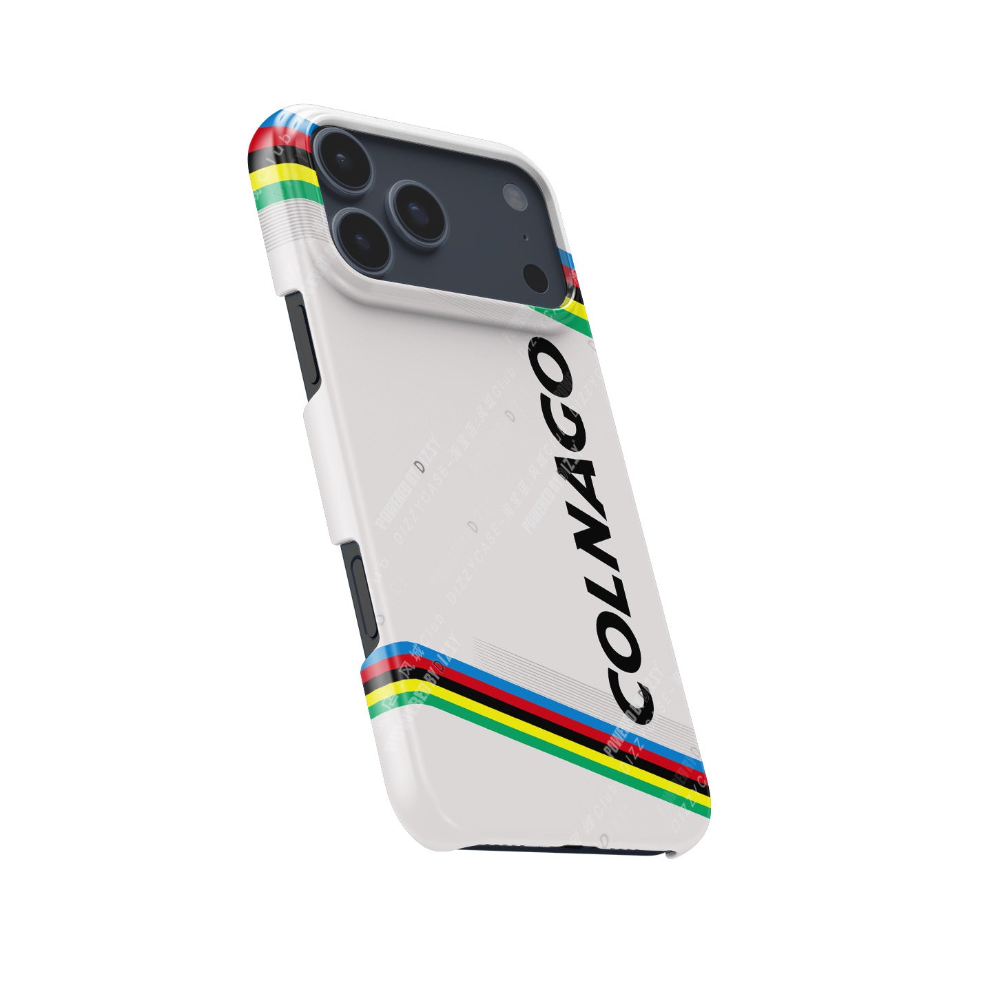 Tadej Pogačar Colnago V4RS UCI Road World Championships Rainbow Livery Phone Case – Apple