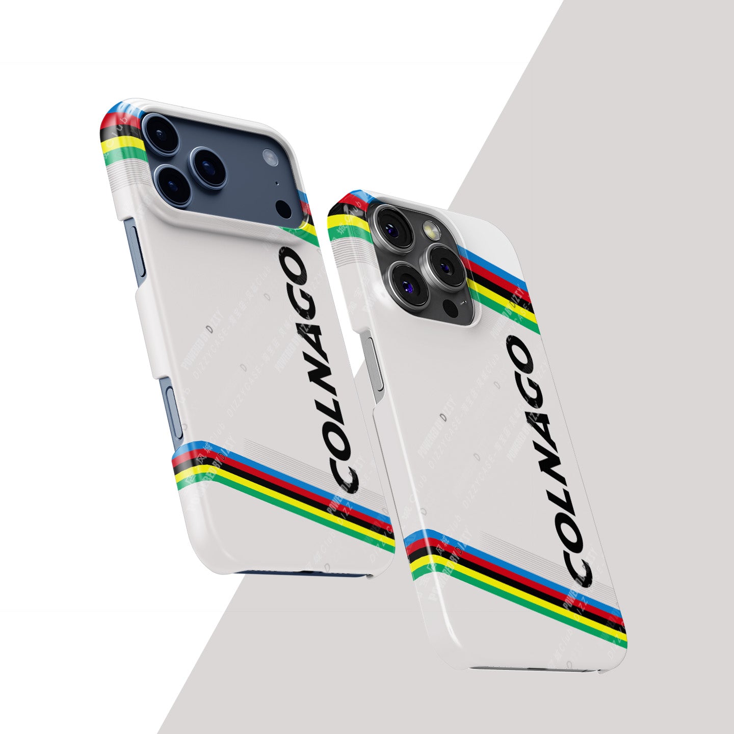 Tadej Pogačar Colnago V4RS UCI Road World Championships Rainbow Livery Phone Case – Apple