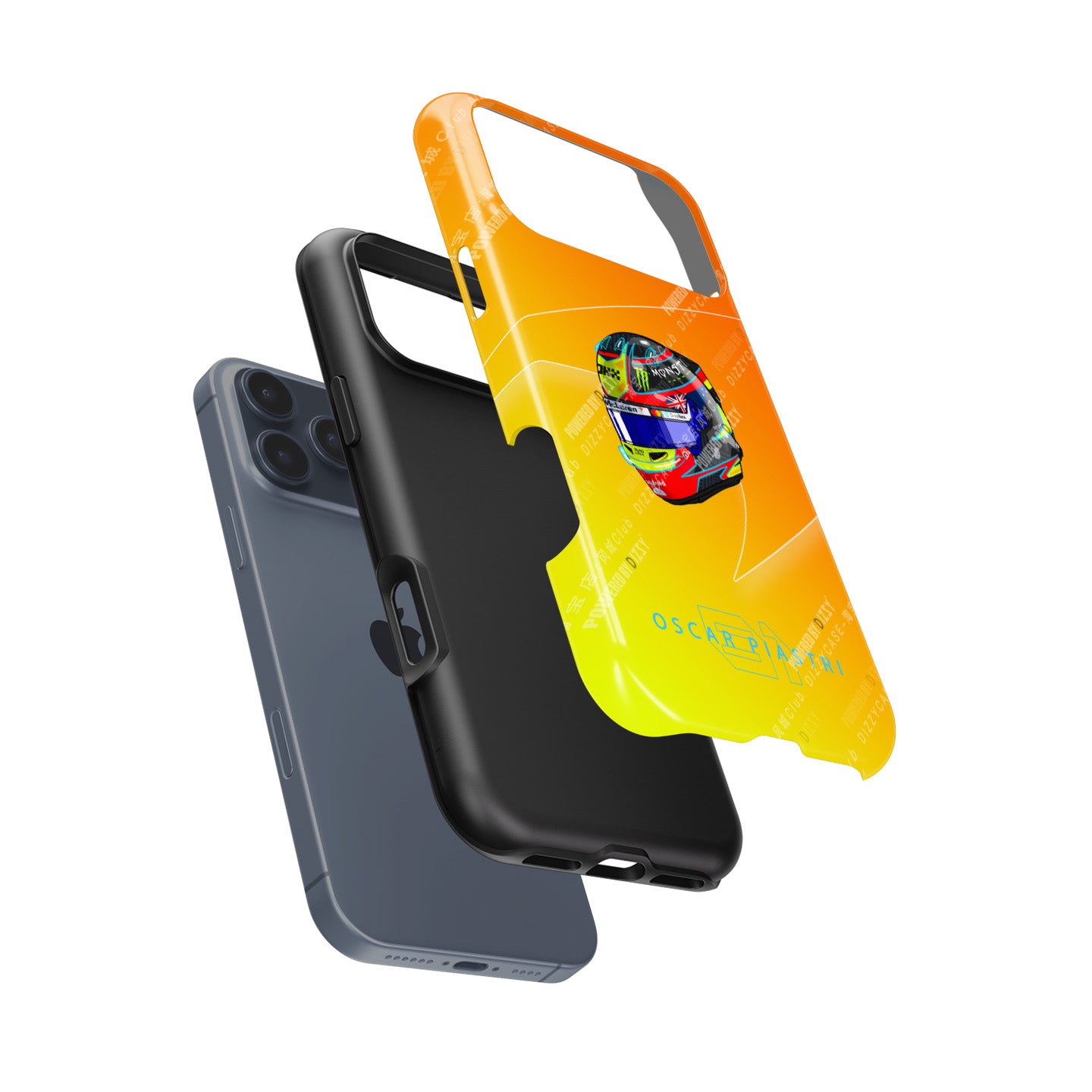 Oscar Piastri 2025 Helmet Phone Case – Australian Heritage Edition for iPhone (McLaren Edition)