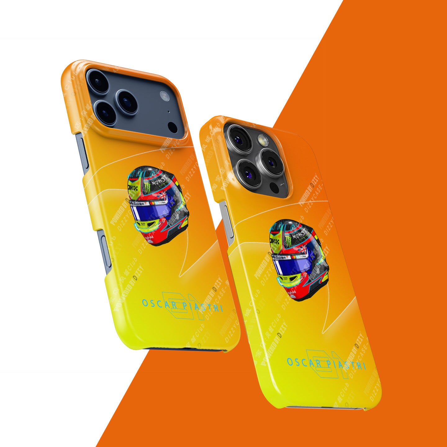 Oscar Piastri 2025 Helmet Phone Case – Australian Heritage Edition for iPhone (McLaren Edition)