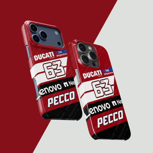 Pecco Bagnaia #63 Ducati Lenovo 2026 Livery - iPhone Case