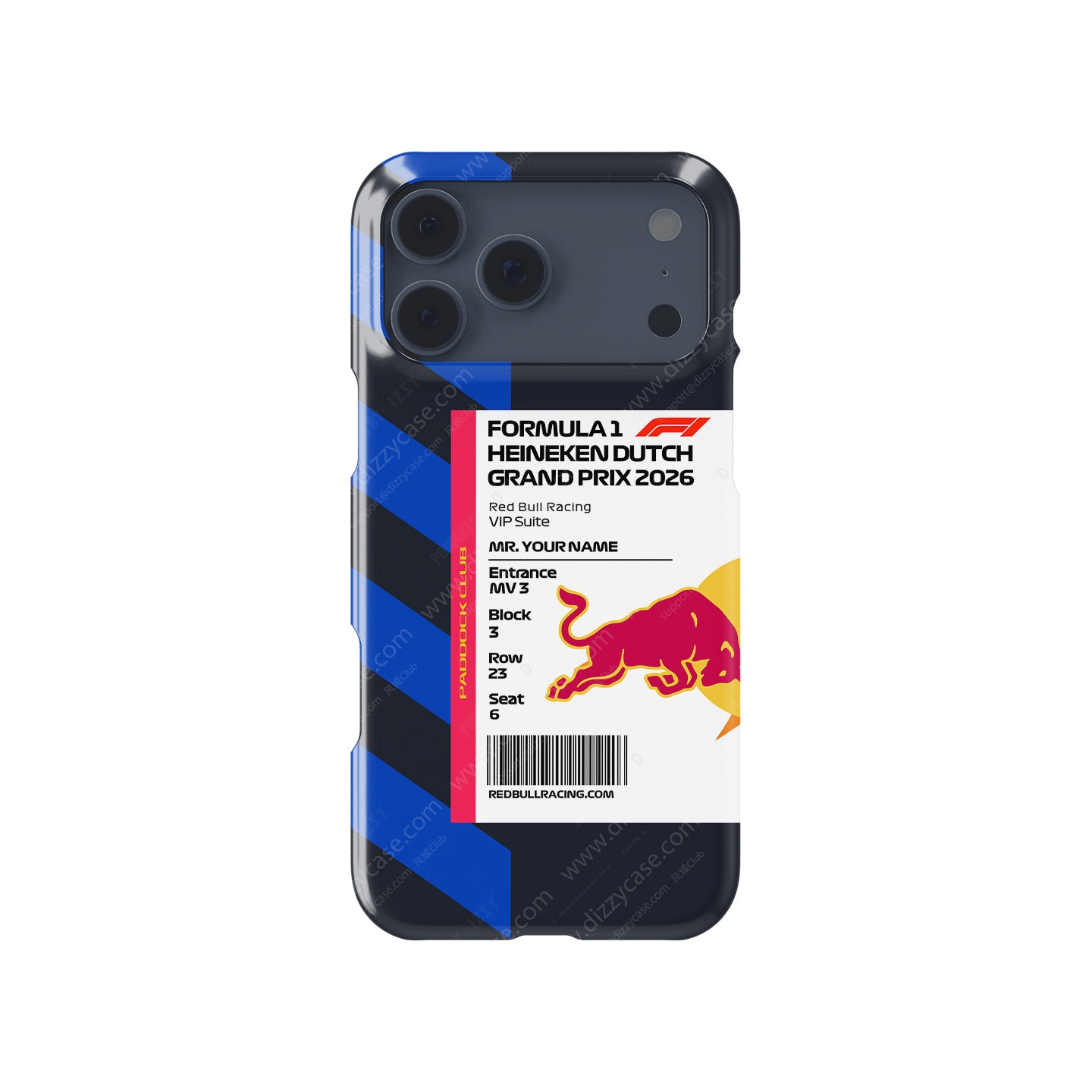 Red Bull VIP Pass iPhone Case - Dutch GP 2026 | DIZZY CASE